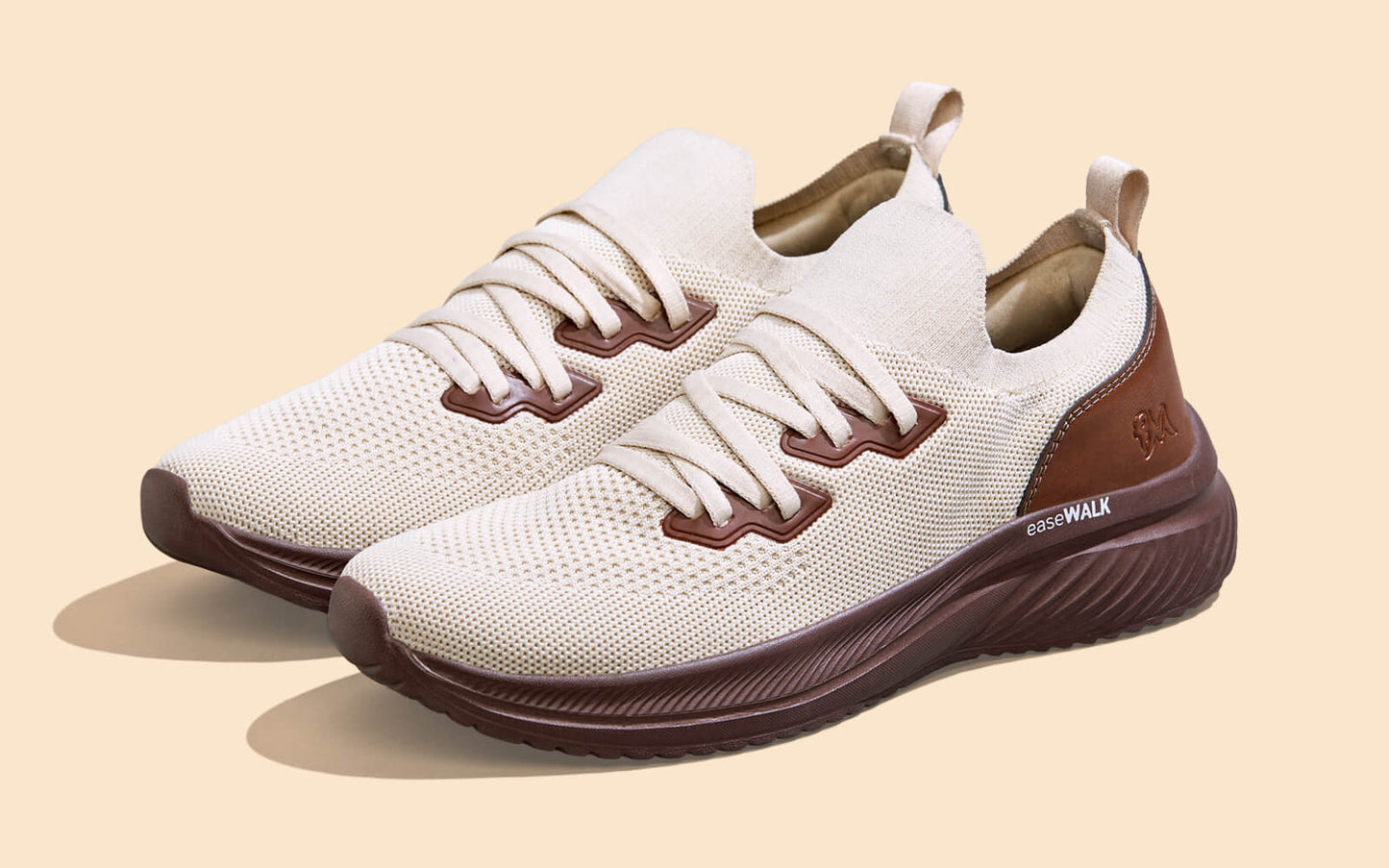 Ease Walk Snug : Ivory Brown by My Store