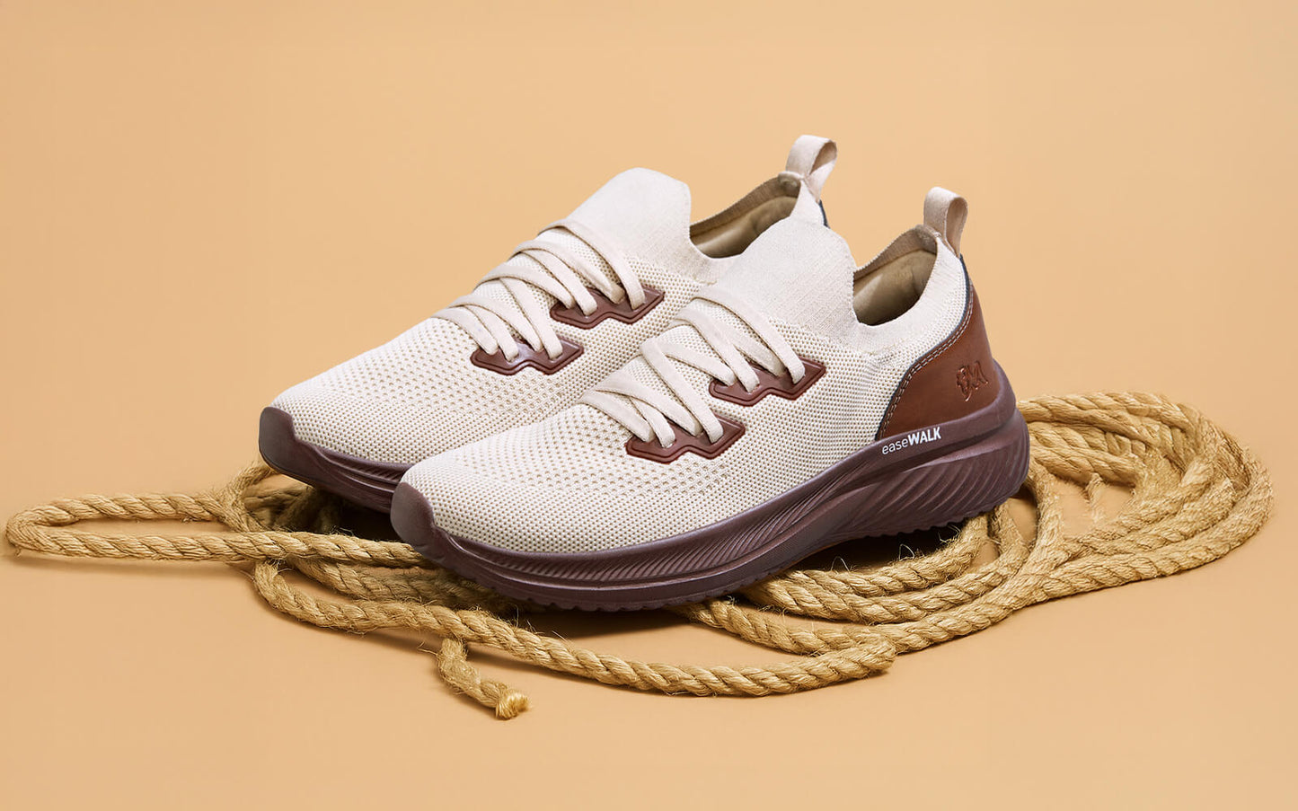 Ease Walk Snug : Ivory Brown by My Store