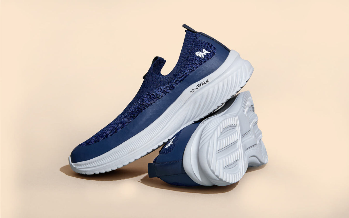Ease Walk Slip Ons : Blue by My Store