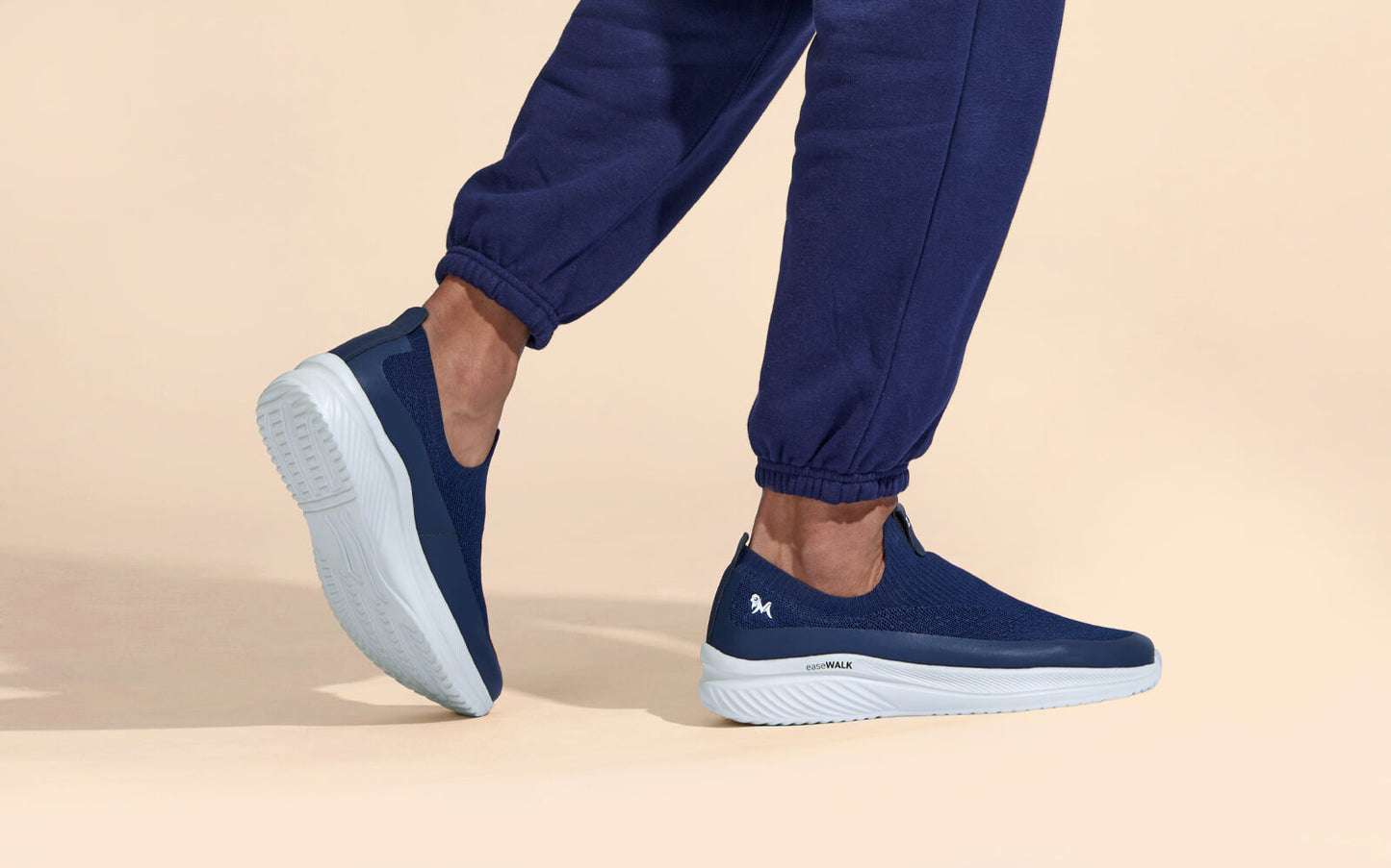 Ease Walk Slip Ons : Blue by My Store