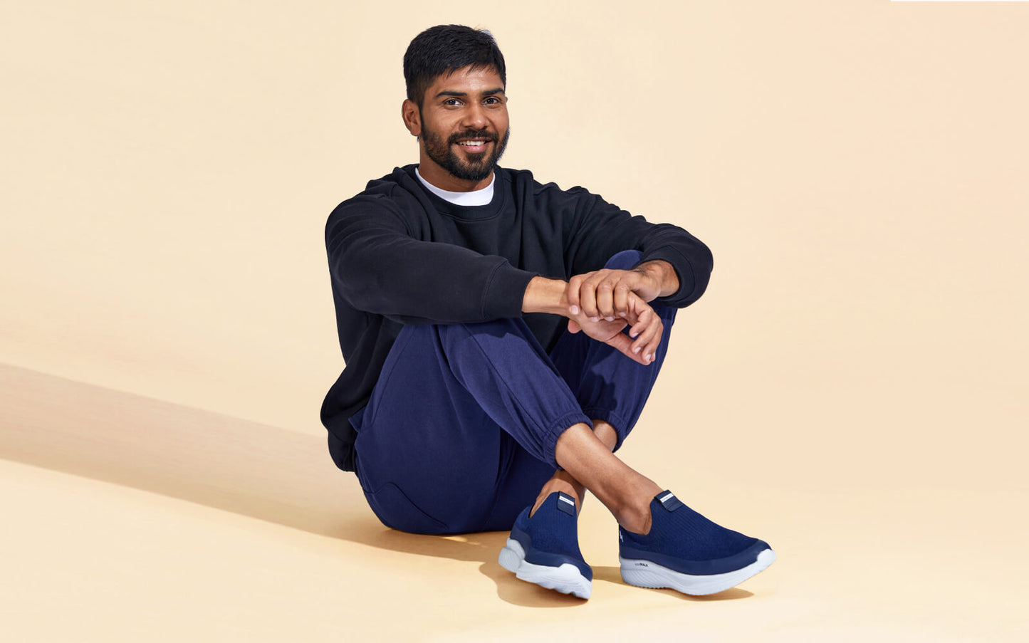 Ease Walk Slip Ons : Blue by My Store