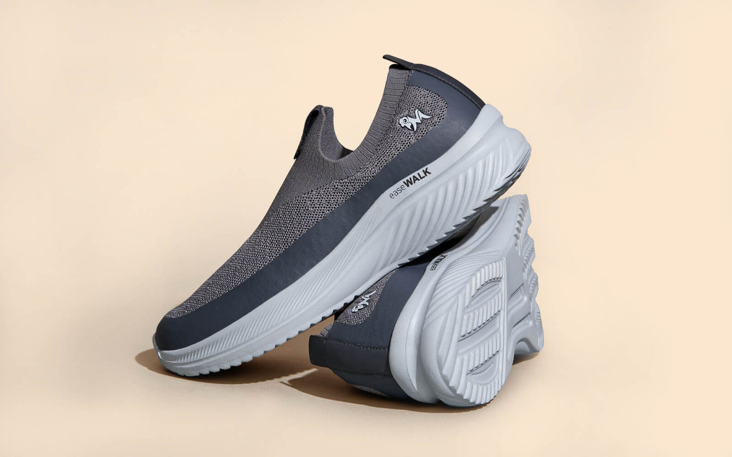 Ease Walk Slip Ons : Grey by My Store