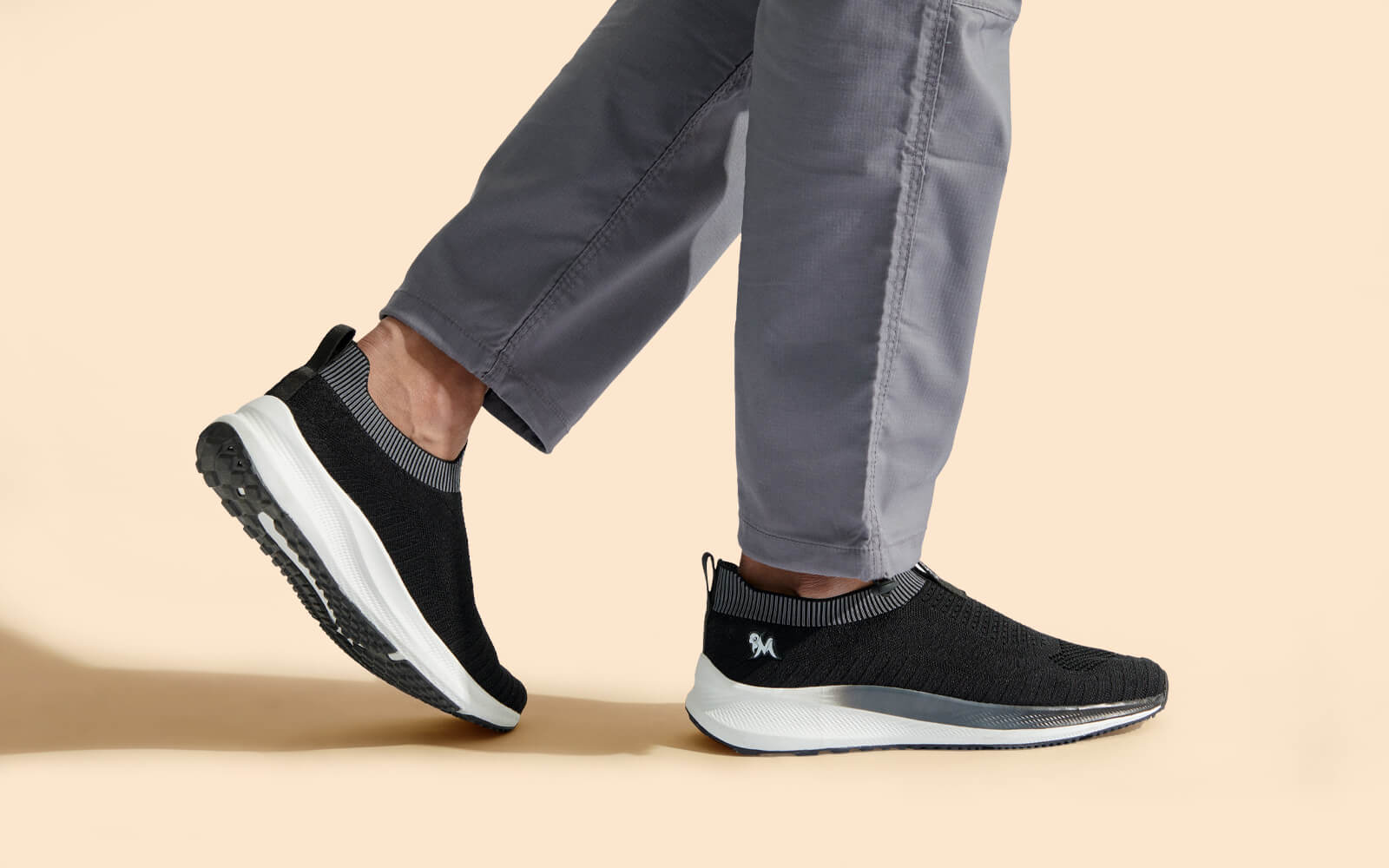 Grip Fit Slip-Ons – Black | Sleek, Supportive Slip-On Shoes for Everyday Comfort by My Store