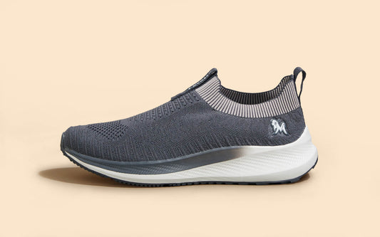 Grip Fit Slip-Ons – Grey | Comfortable Grey Slip-On Shoes for Everyday Wear by My Store