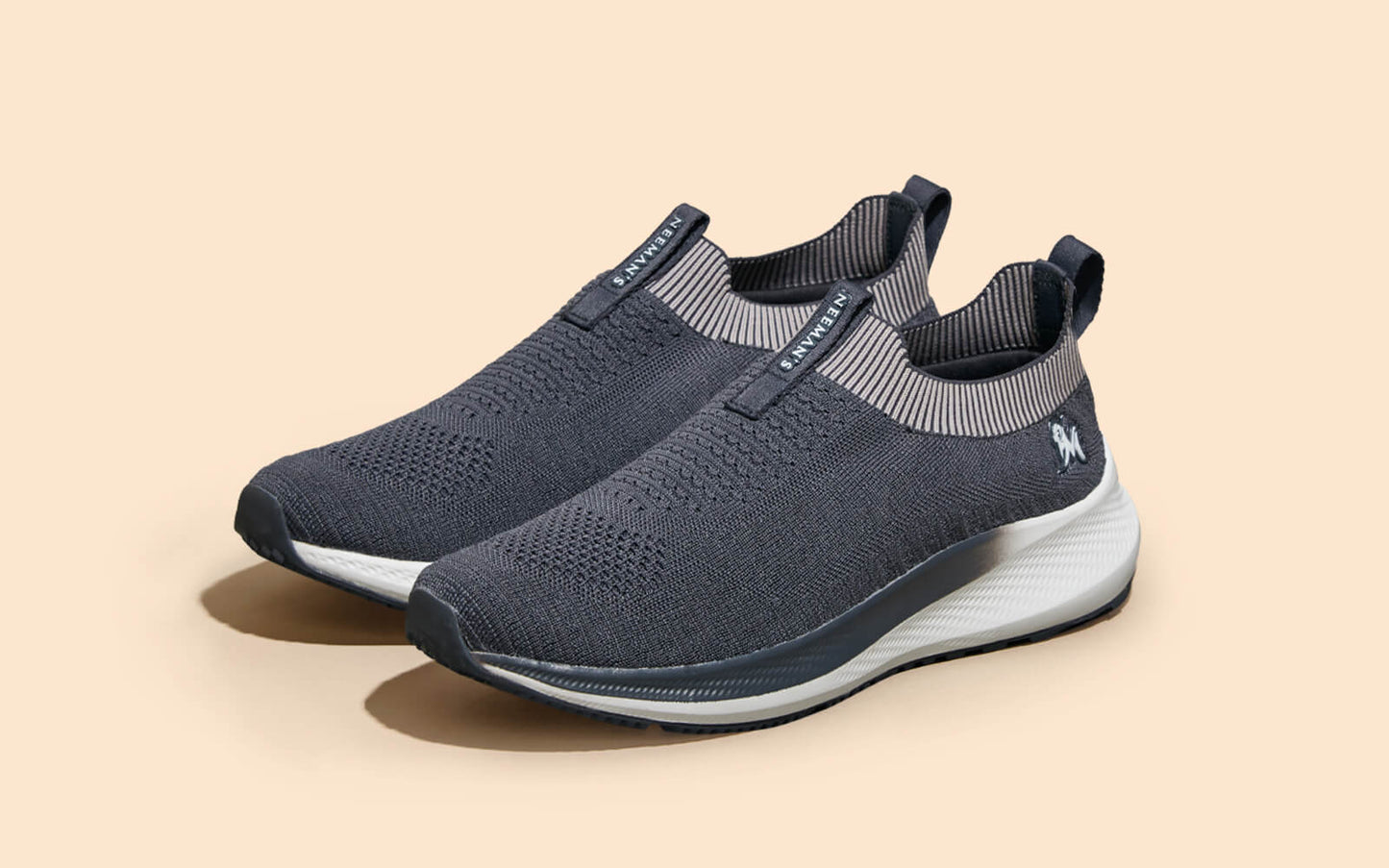 Grip Fit Slip-Ons – Grey | Comfortable Grey Slip-On Shoes for Everyday Wear by My Store