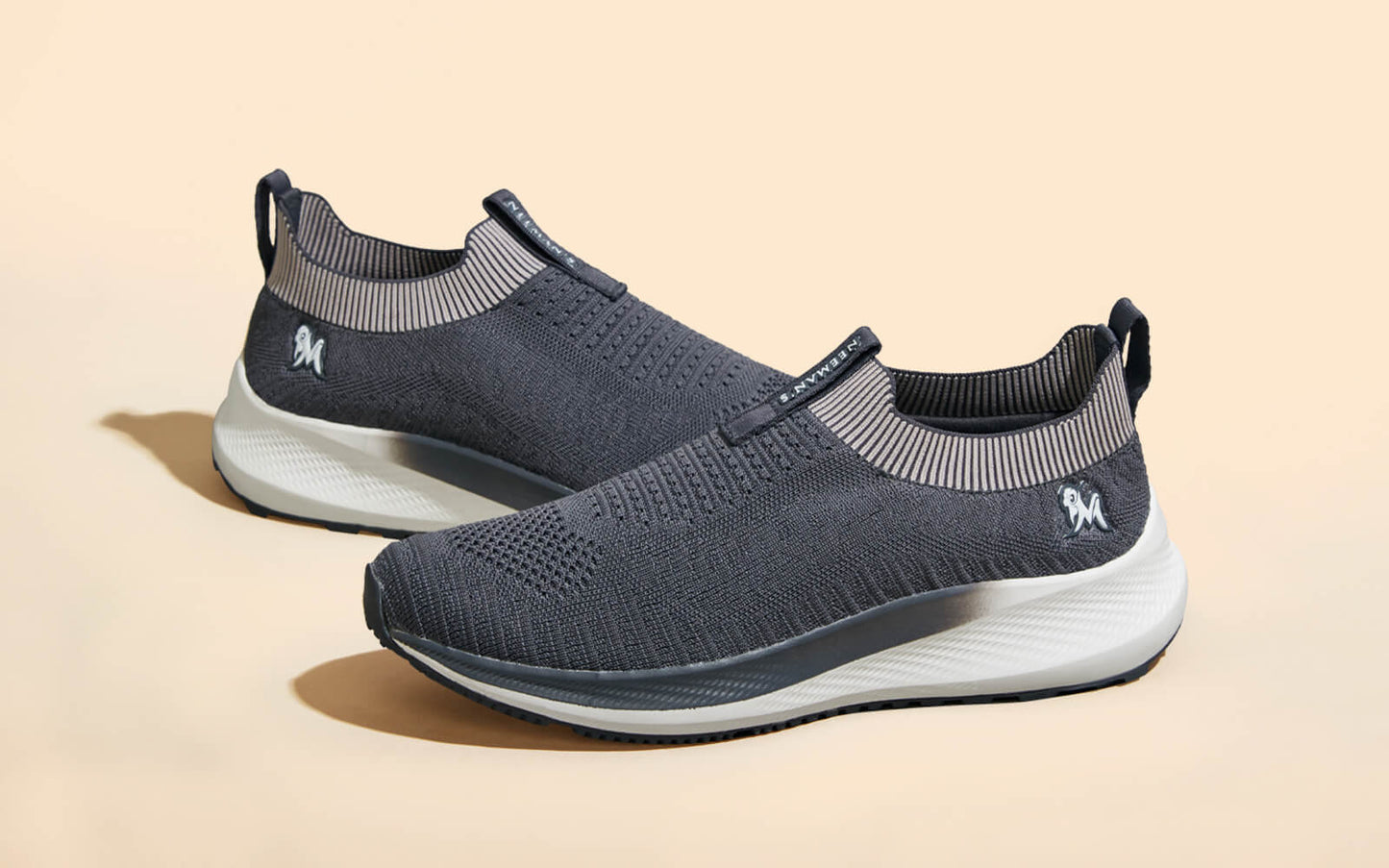 Grip Fit Slip-Ons – Grey | Comfortable Grey Slip-On Shoes for Everyday Wear by My Store
