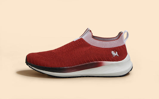 Grip Fit Slip Ons : Maroon by My Store