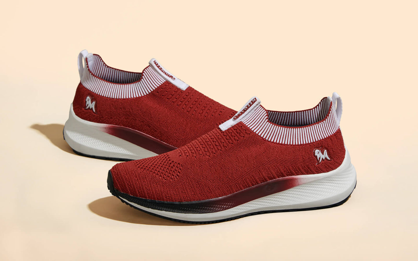 Grip Fit Slip Ons : Maroon by My Store