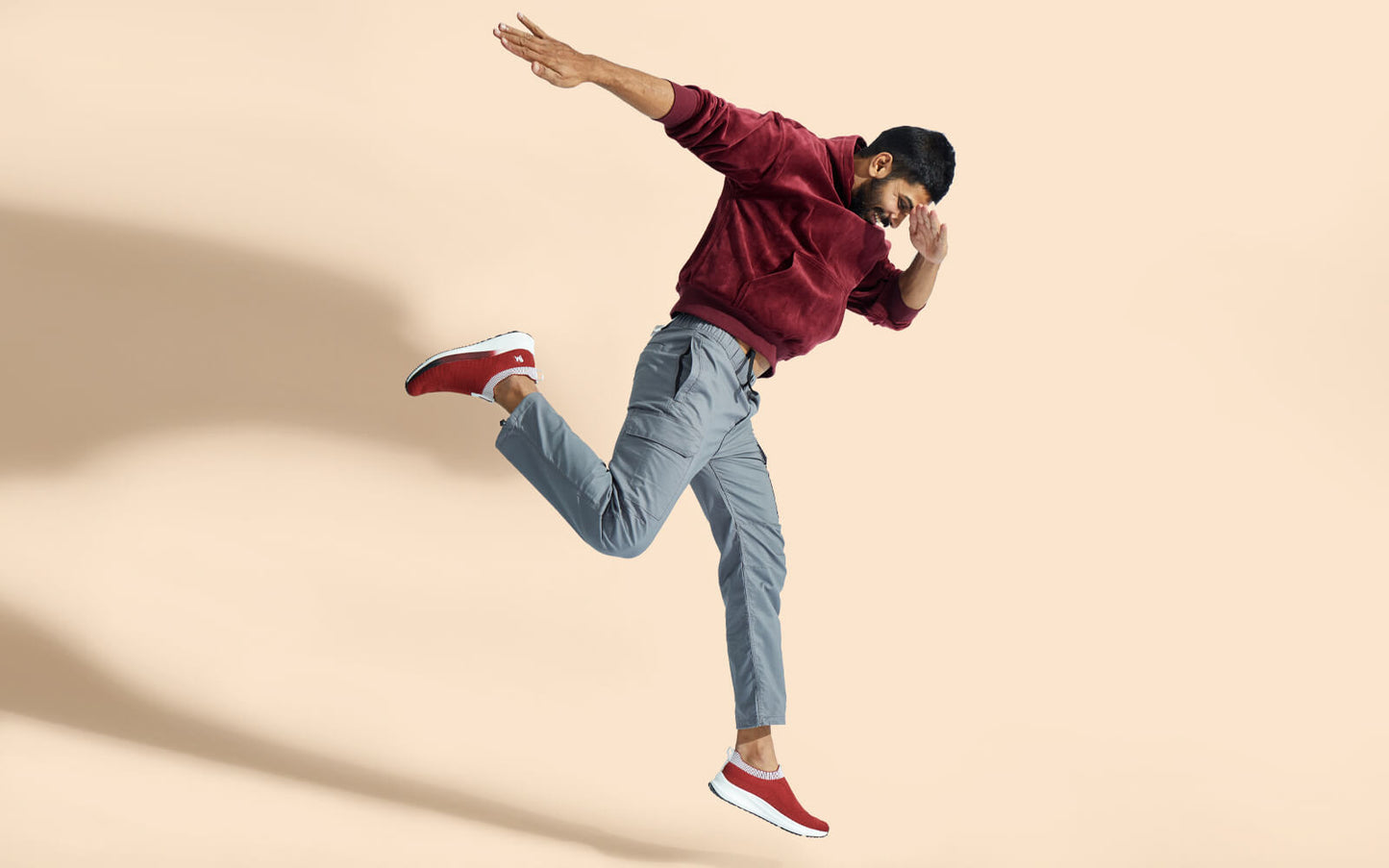 Grip Fit Slip Ons : Maroon by My Store