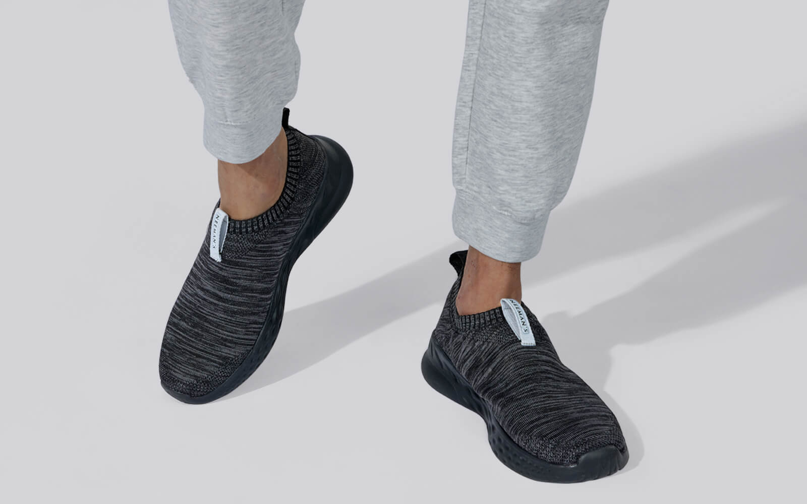 Melange Slip Ons : Black by My Store