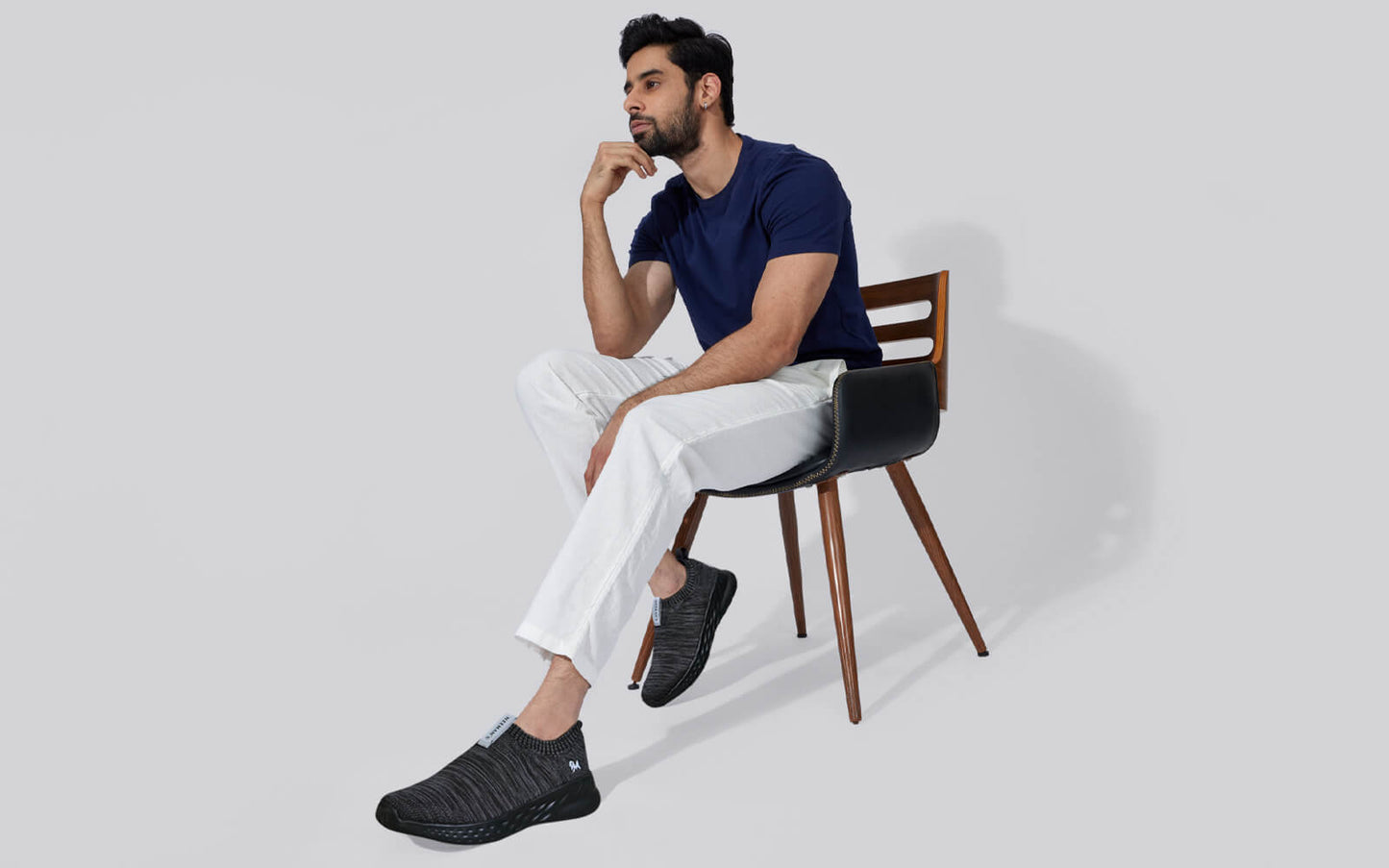 Melange Slip Ons : Black by My Store