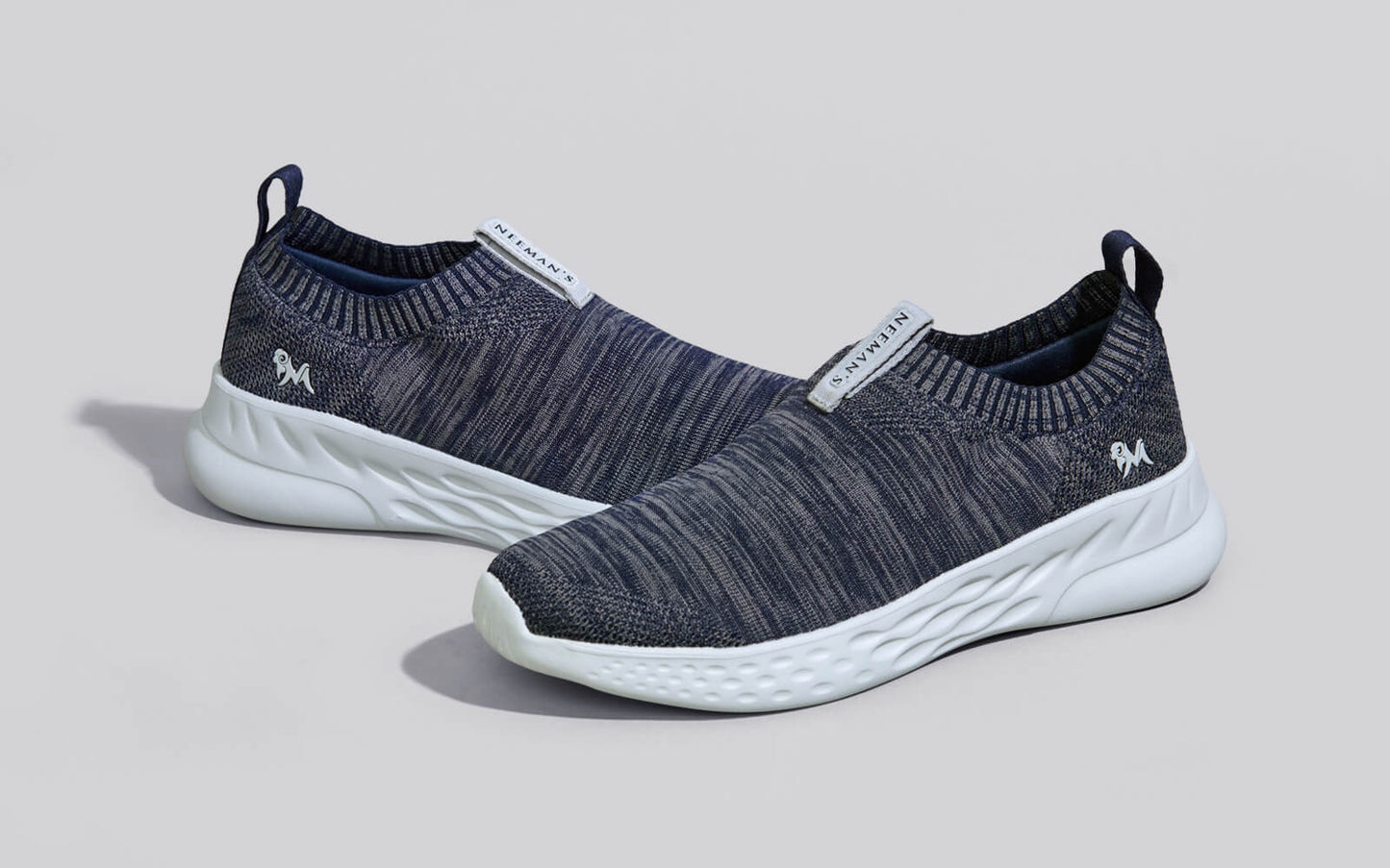 Melange Slip Ons : Navy by My Store