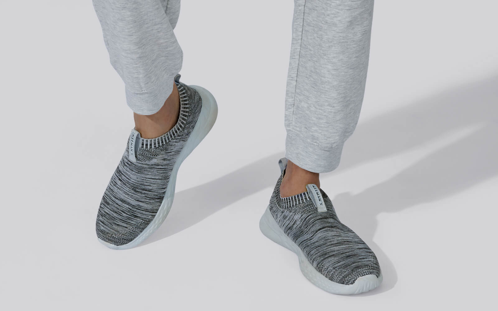 Melange Slip Ons : Grey by My Store