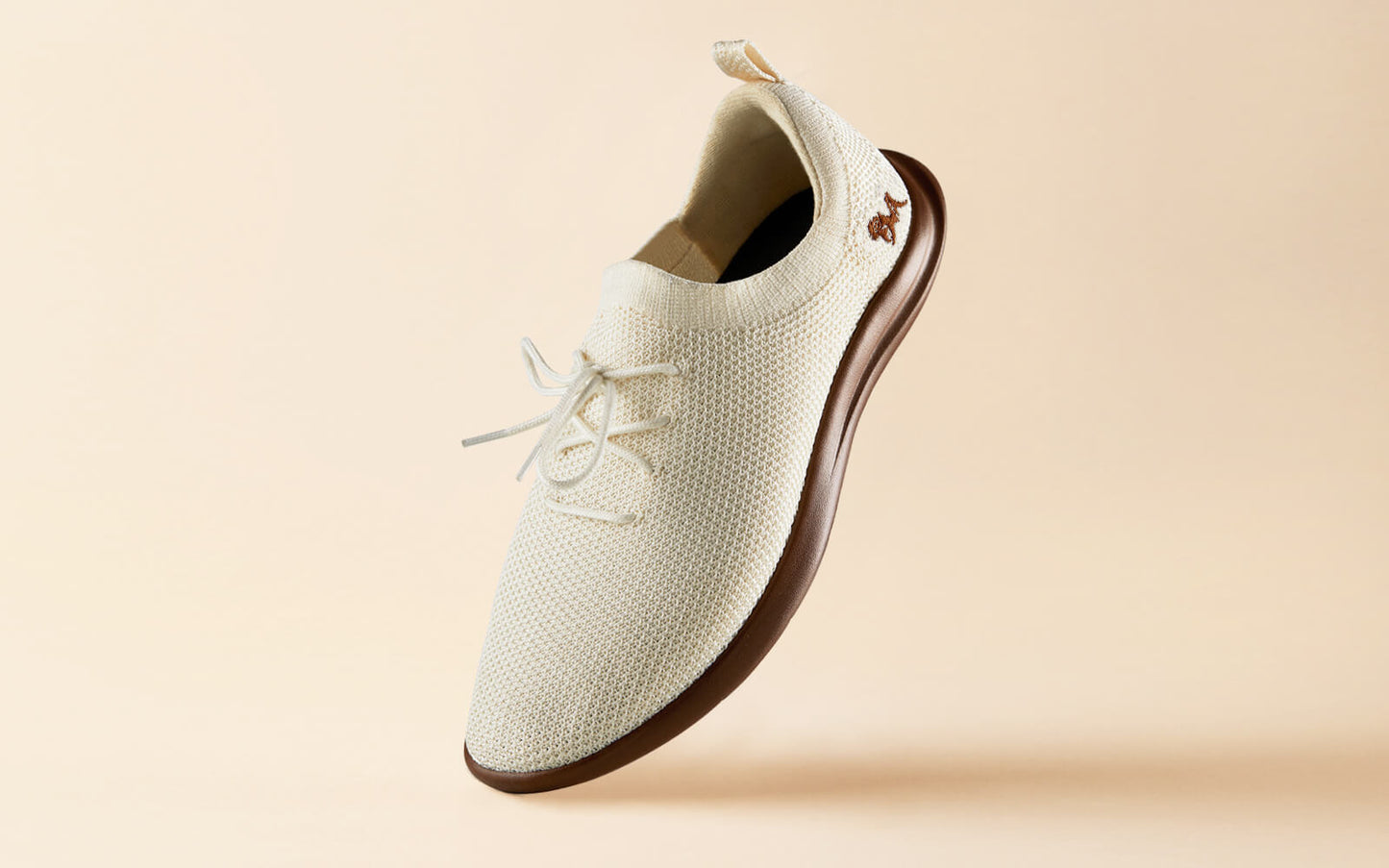ReLive Knit Sneakers : Tusk Ivory / Brown Sole by My Store