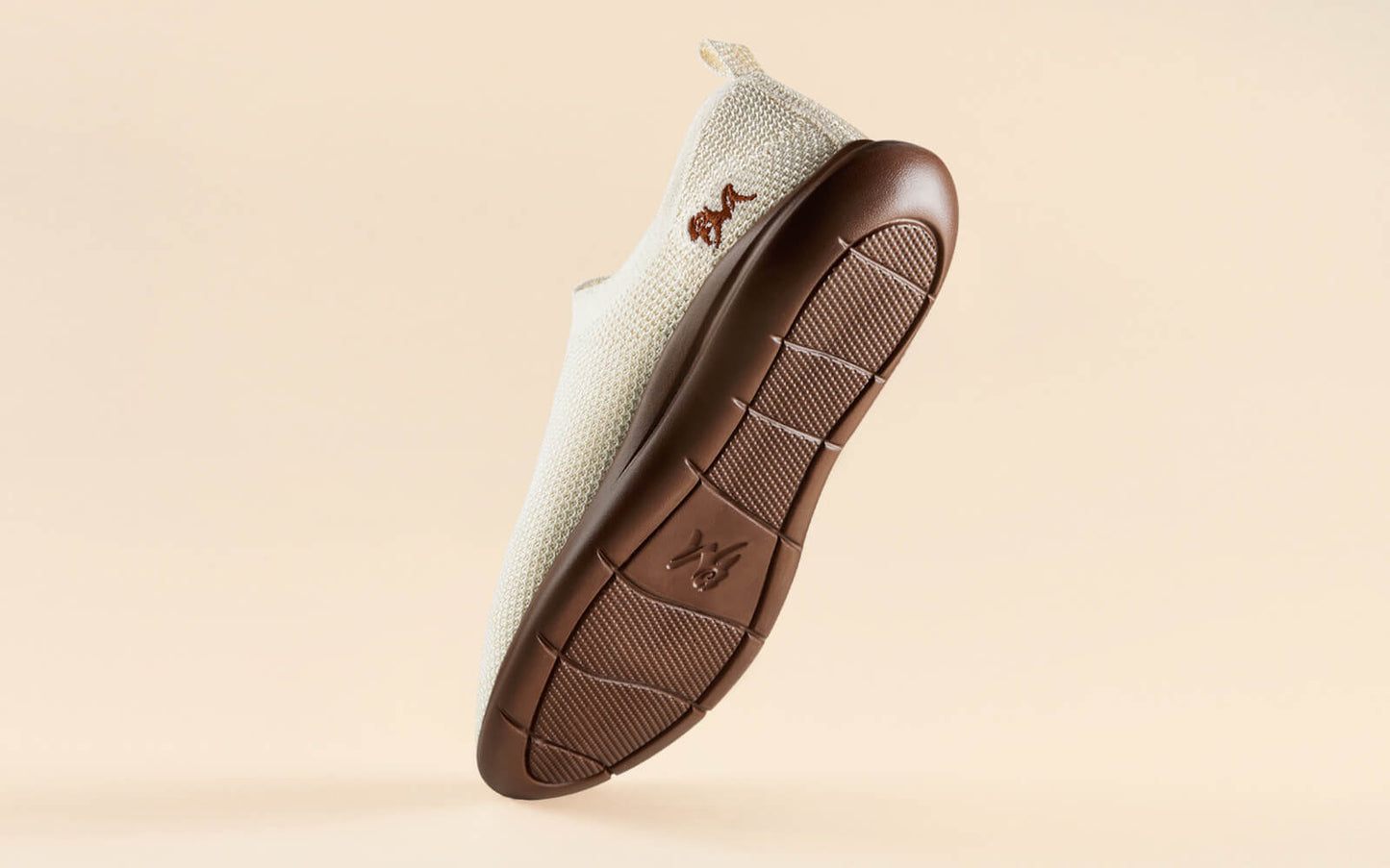 ReLive Knit Sneakers : Tusk Ivory / Brown Sole by My Store