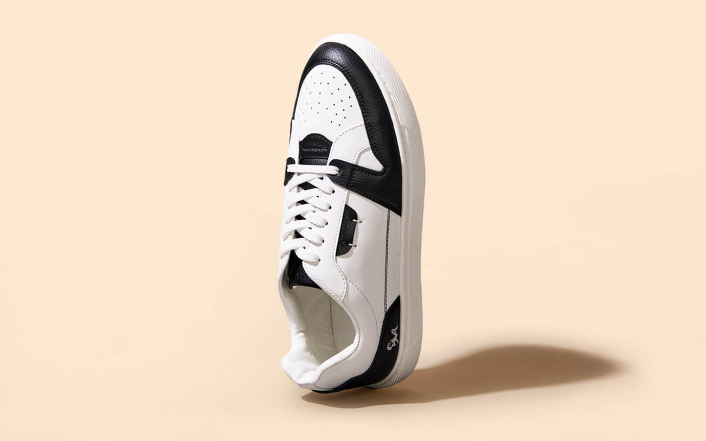 Retro Slick Sneakers : Black and White by My Store