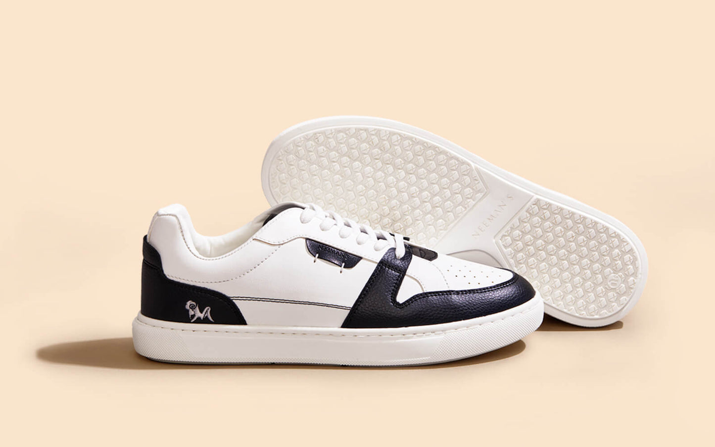 Retro Slick Sneakers : Black and White by My Store
