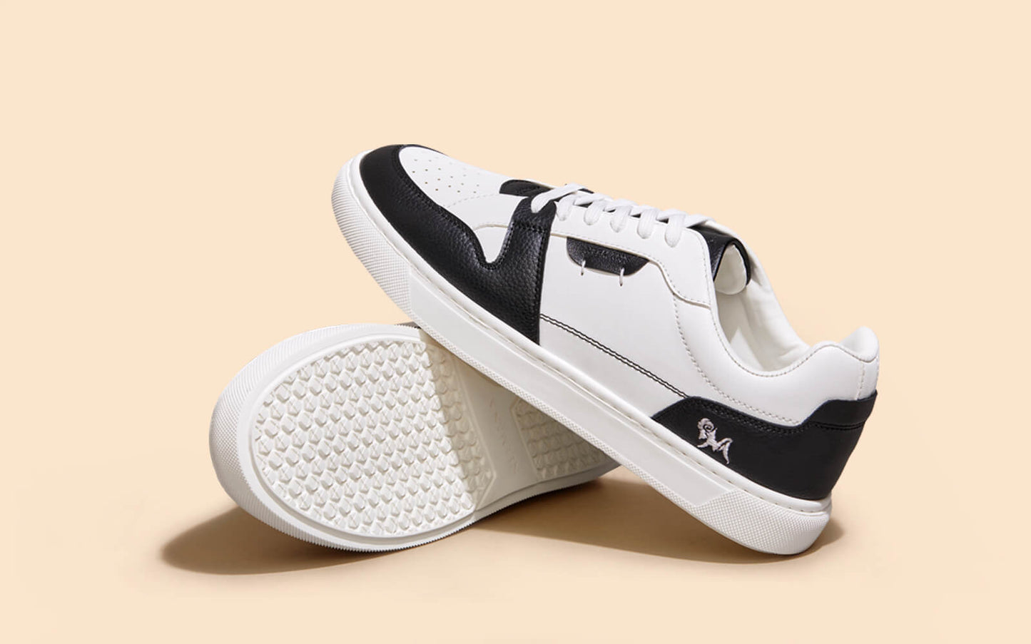 Retro Slick Sneakers : Black and White by My Store