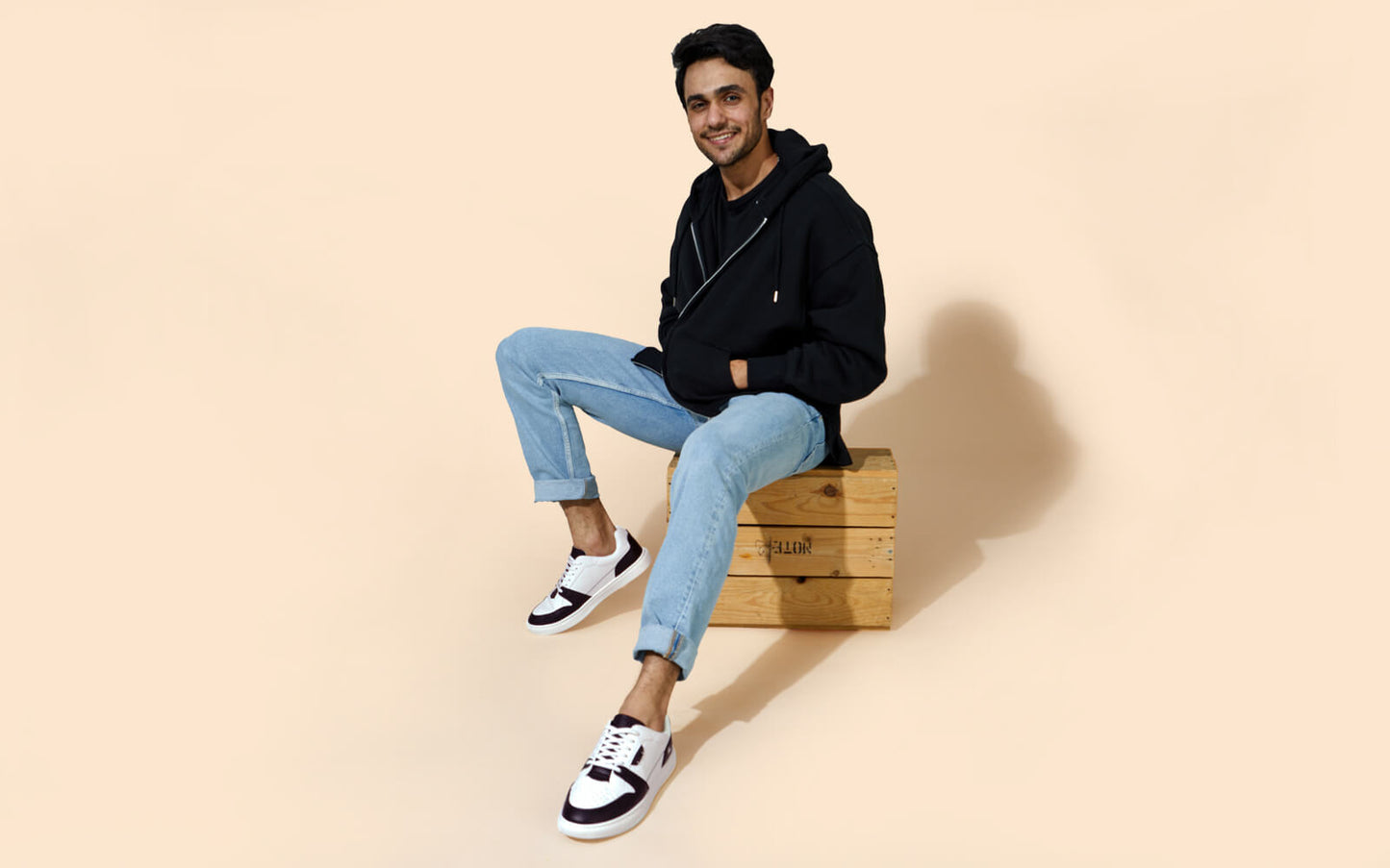 Retro Slick Sneakers : Black and White by My Store