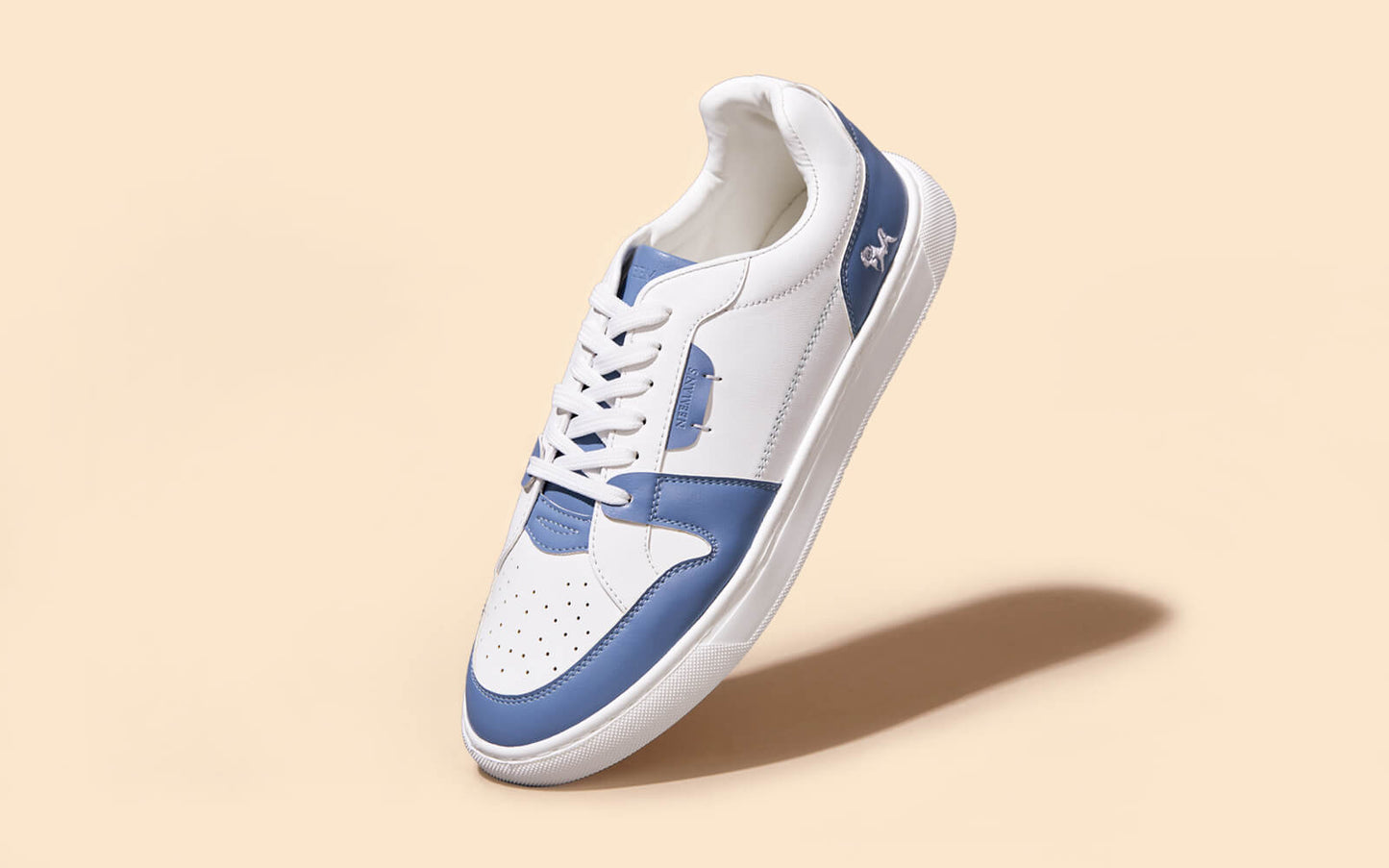 Retro Slick Sneakers : Blue and White by My Store