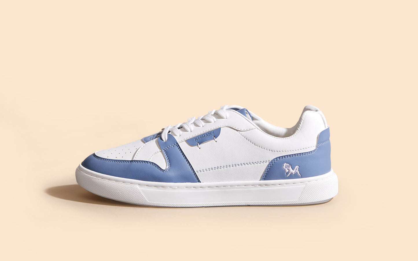 Retro Slick Sneakers : Blue and White by My Store