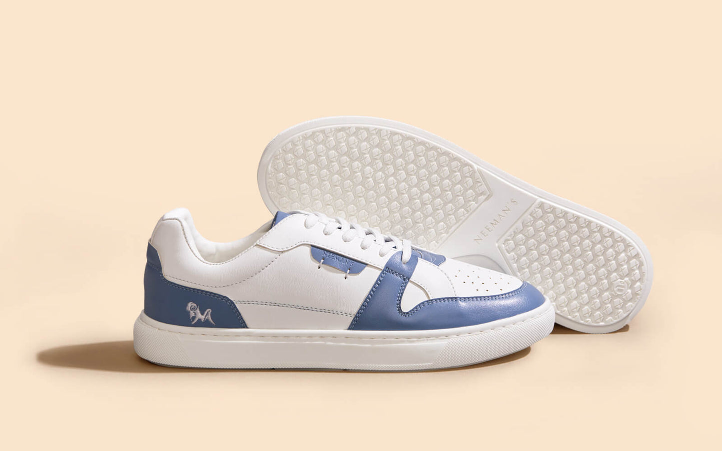 Retro Slick Sneakers : Blue and White by My Store