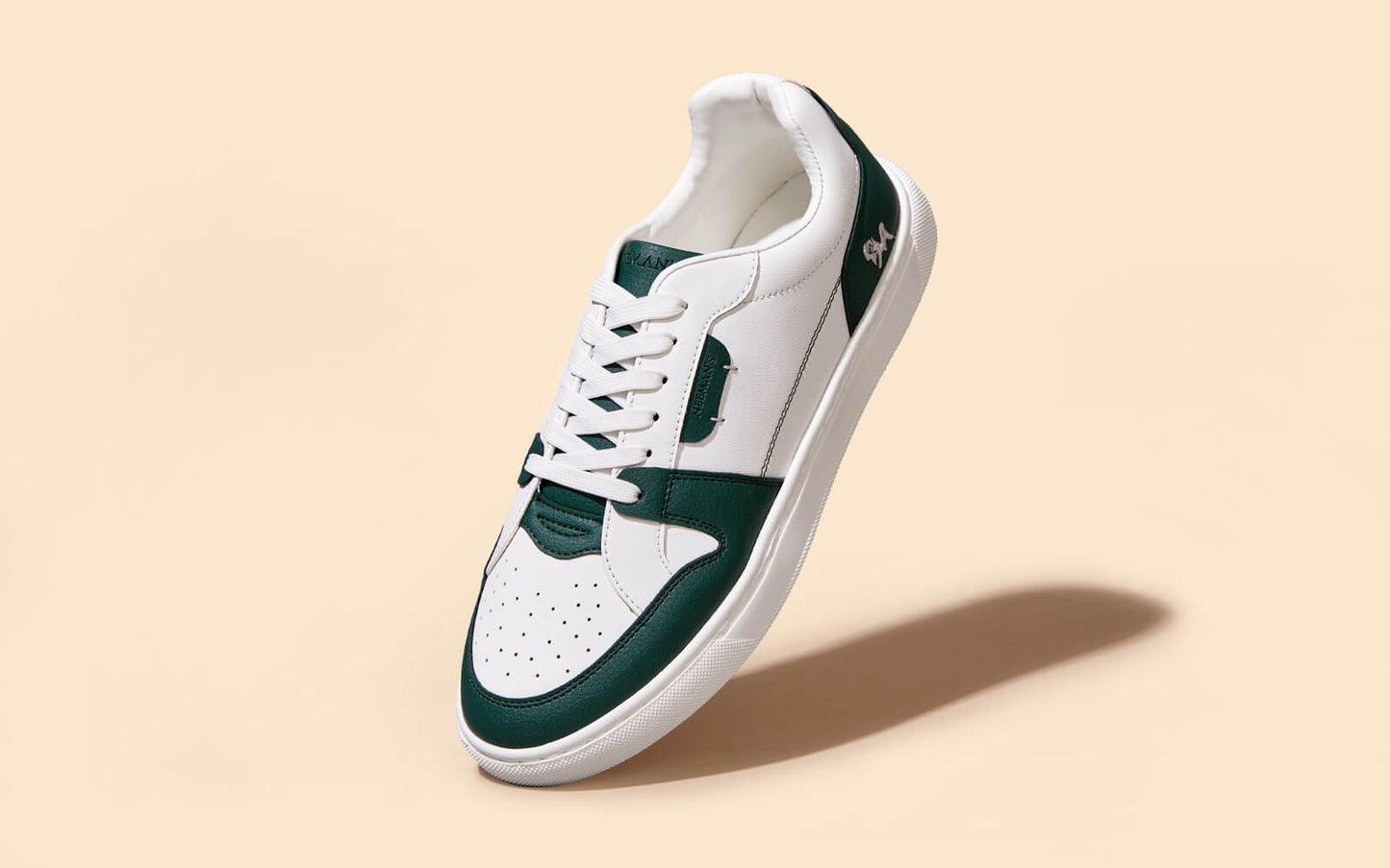 Retro Slick Sneakers : Green and White by My Store