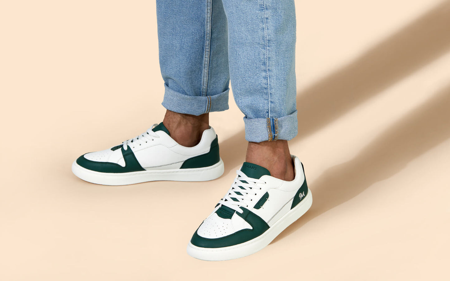 Retro Slick Sneakers : Green and White by My Store