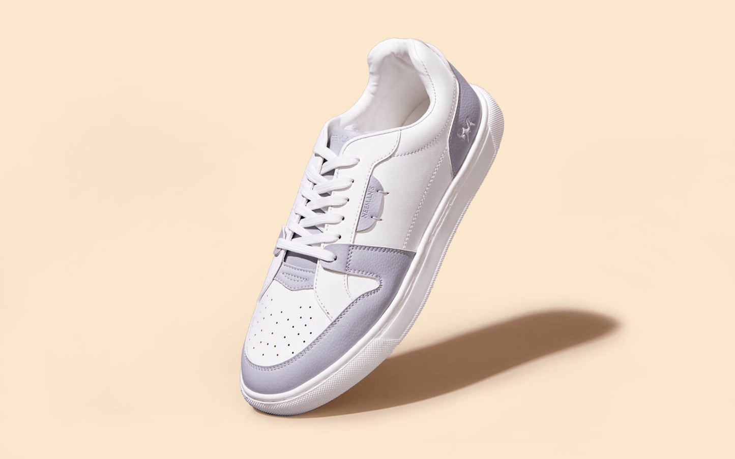 Retro Slick Sneakers : Grey and White by My Store