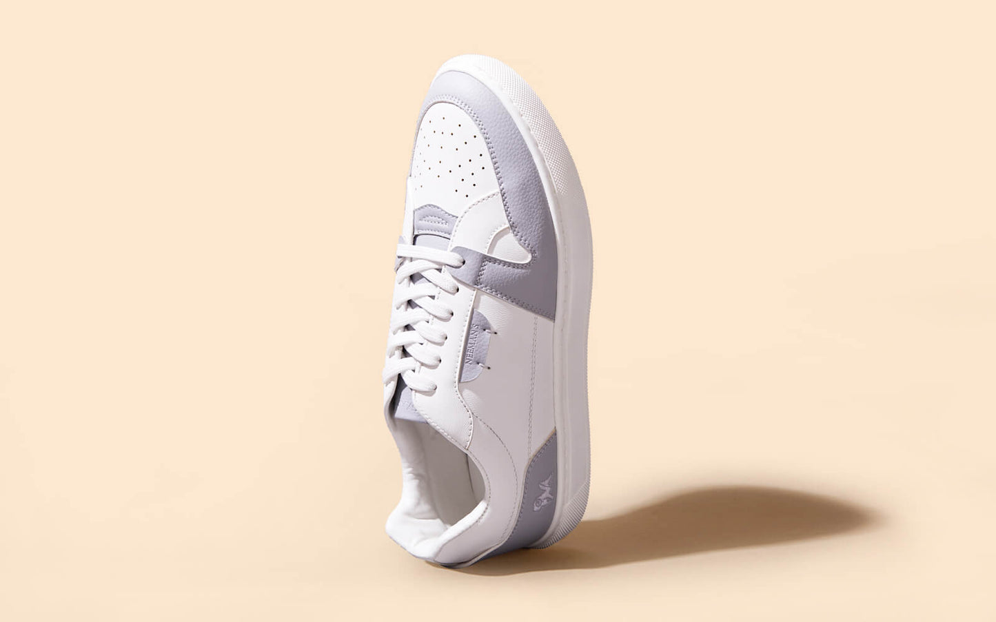 Retro Slick Sneakers : Grey and White by My Store