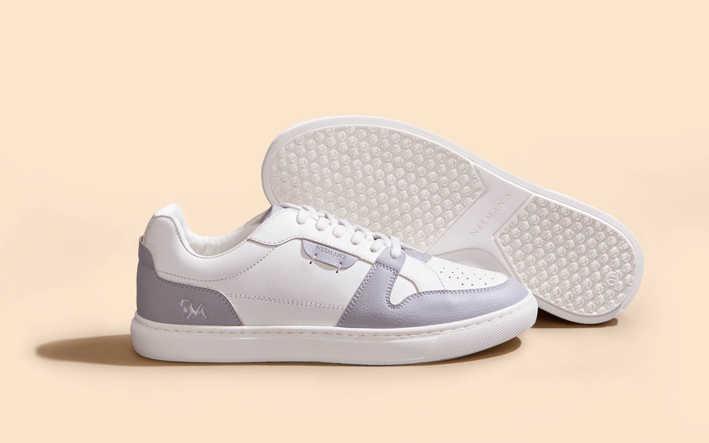 Retro Slick Sneakers : Grey and White by My Store