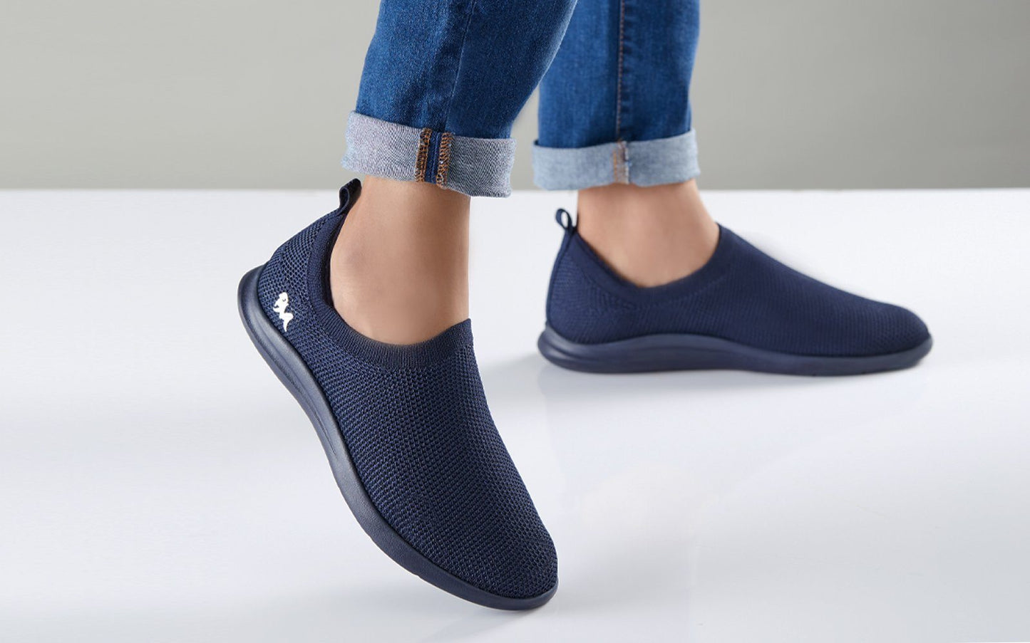 ReLive Knit Slip Ons : Dawn Blue by My Store