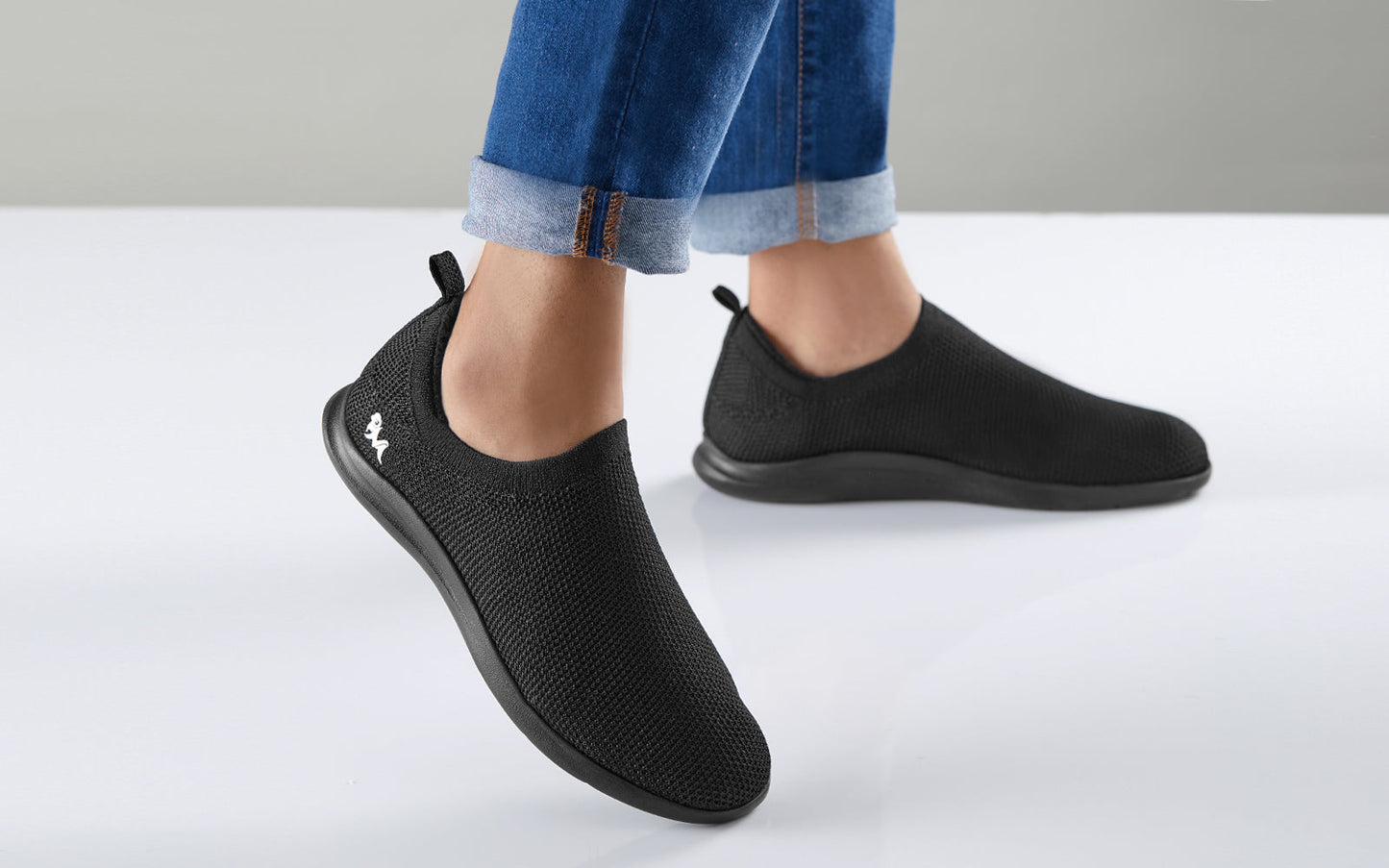 ReLive Knit Slip Ons : Hale Black by My Store