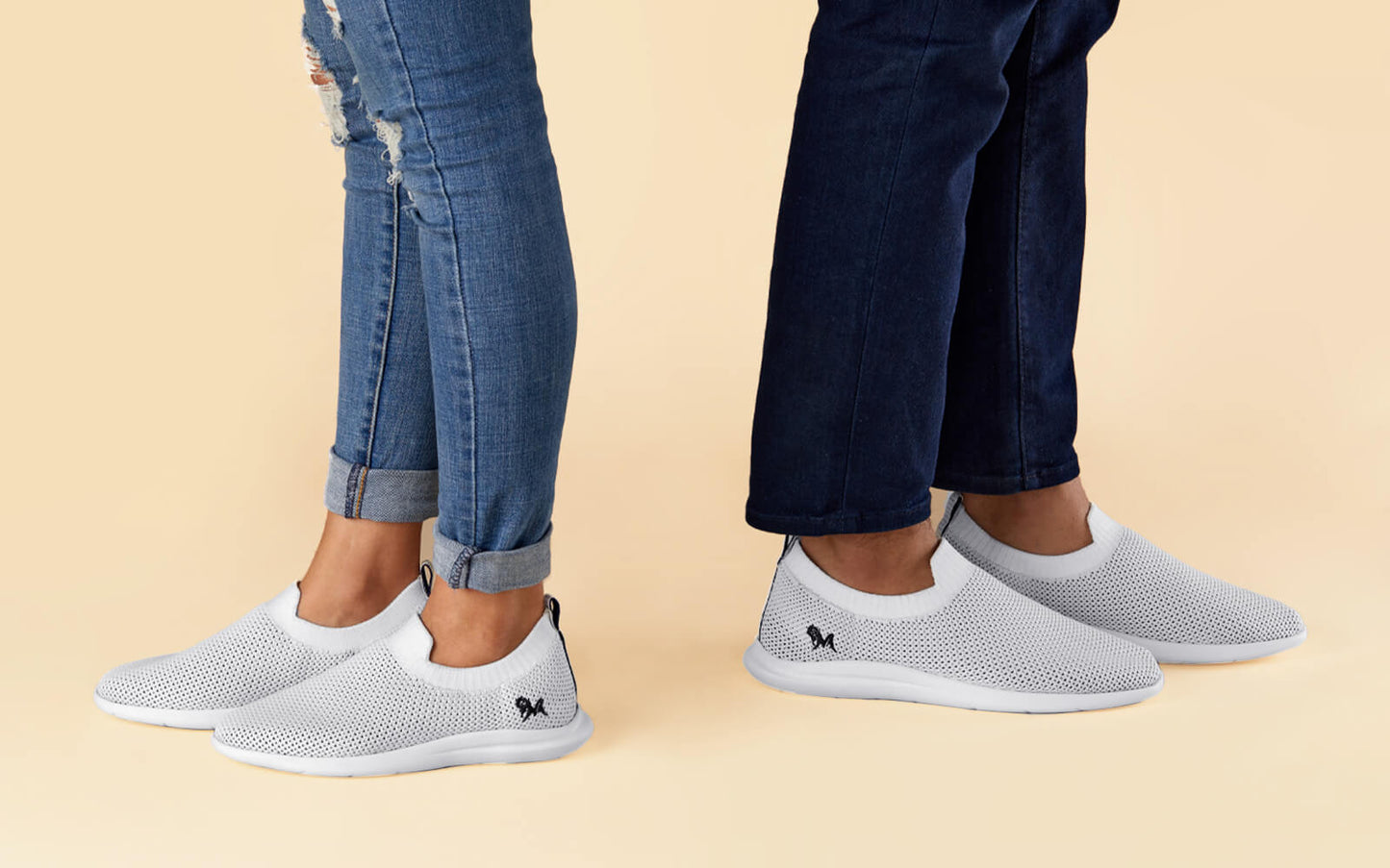 Spotlight Slip Ons : Brilliant White by My Store