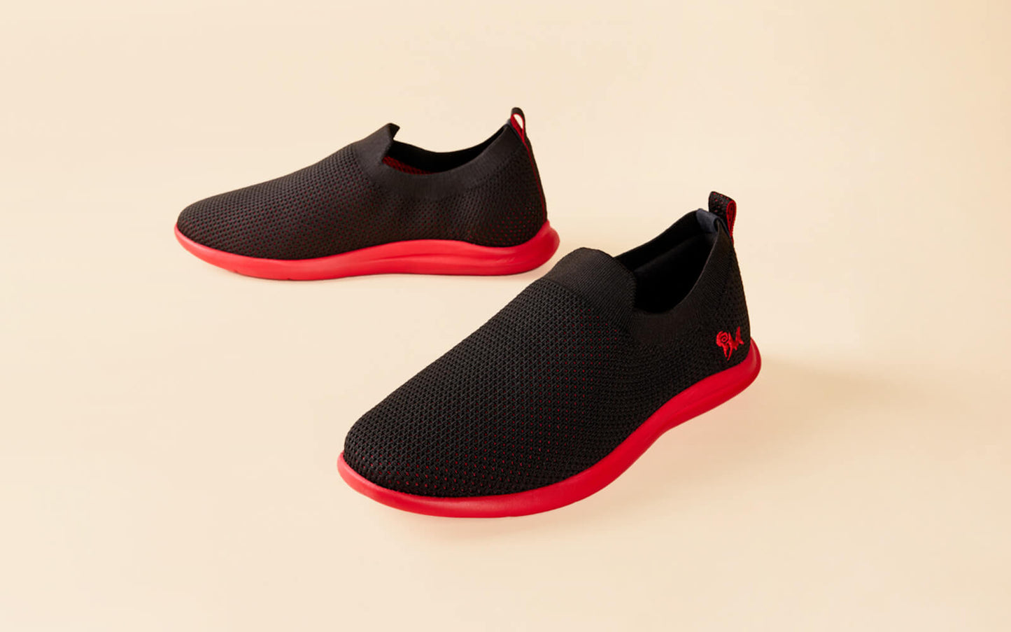Spotlight Slip Ons : Hale Black / Red Sole by My Store