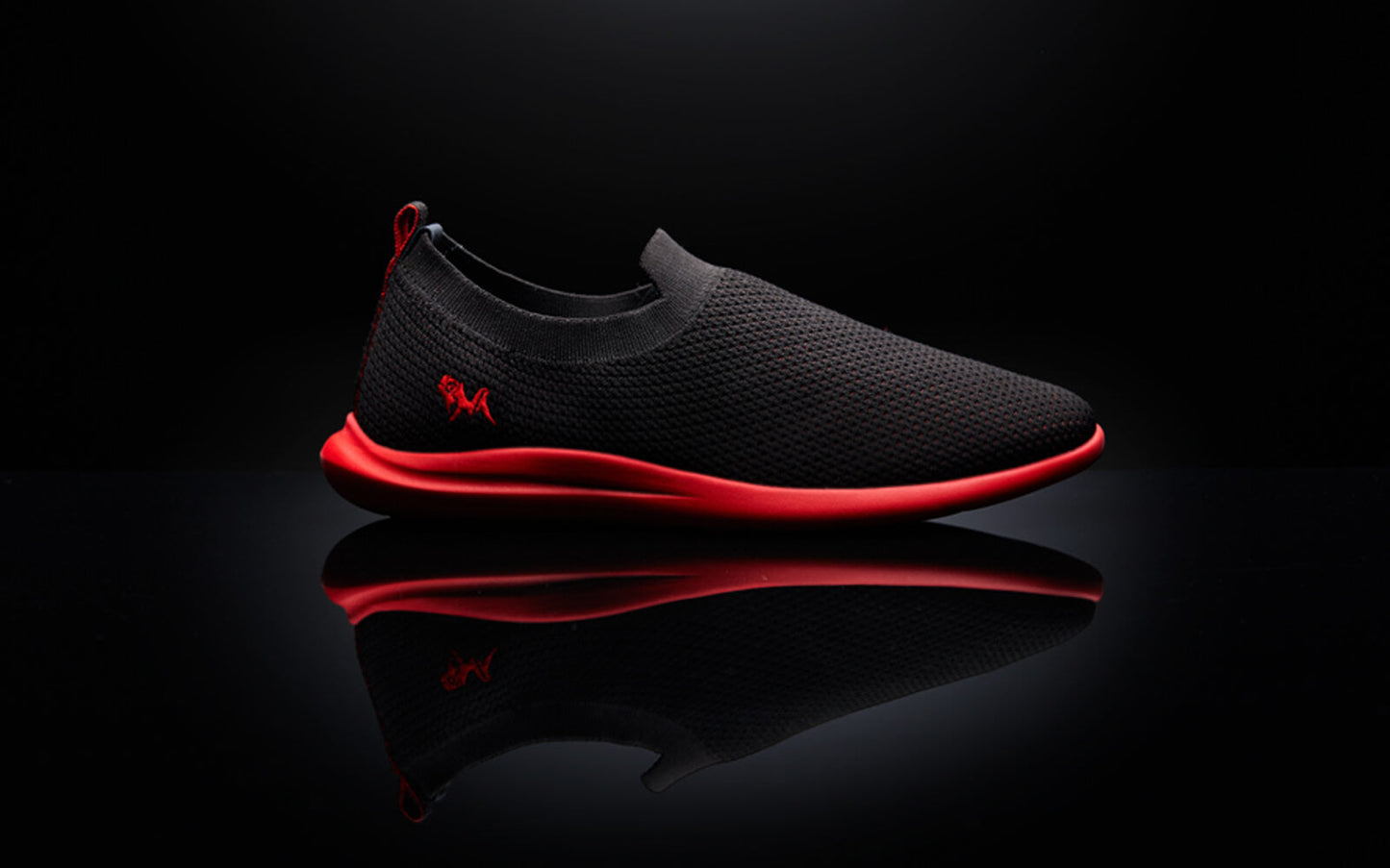 Spotlight Slip Ons : Hale Black / Red Sole by My Store
