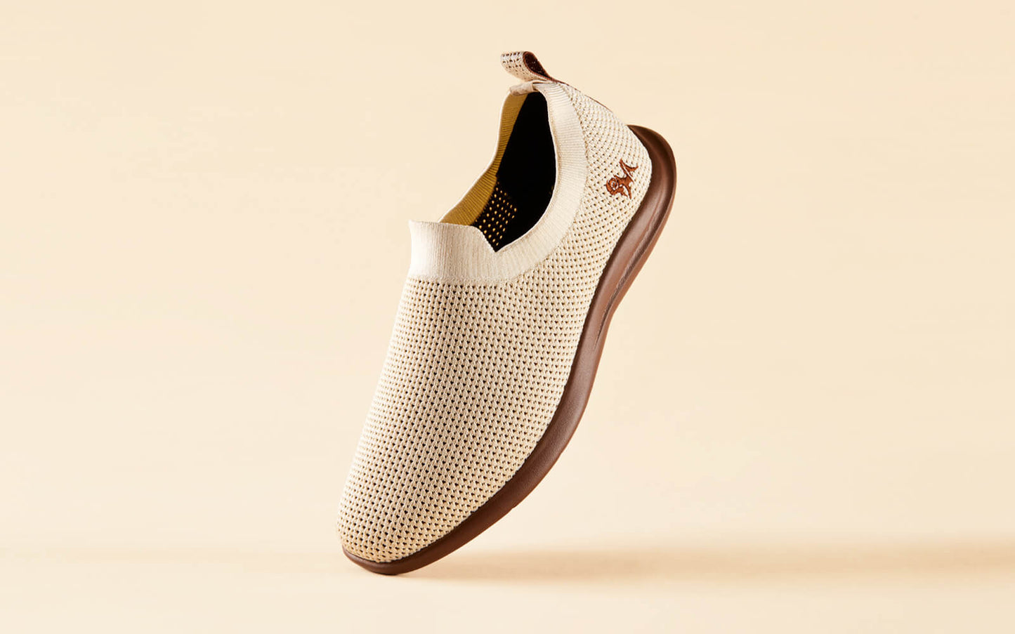 Spotlight Slip Ons : Tusk Ivory / Brown Sole by My Store