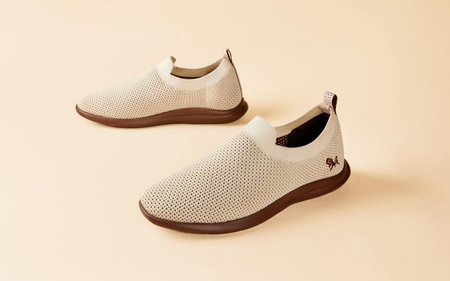 Spotlight Slip Ons : Tusk Ivory / Brown Sole by My Store