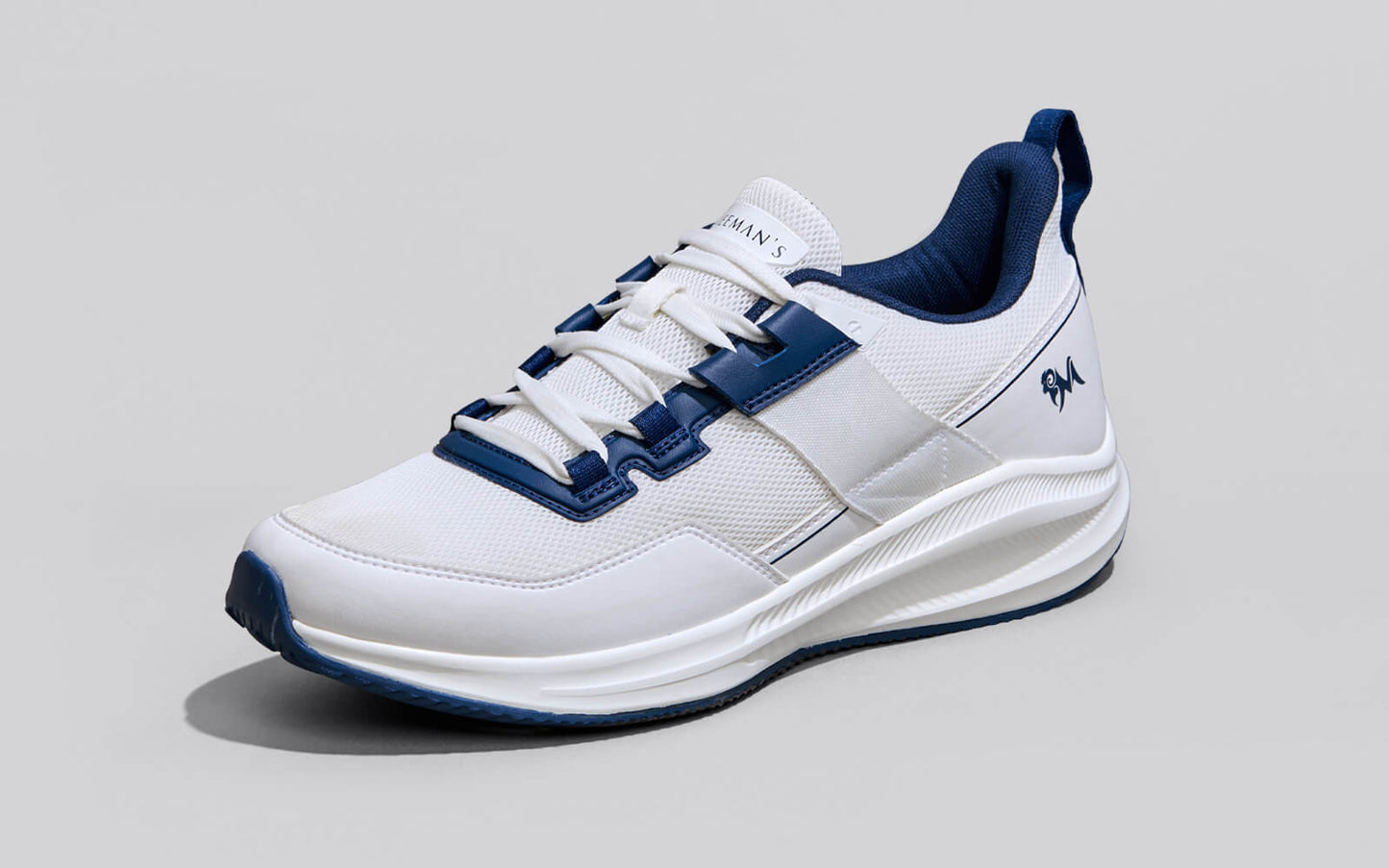 The Exuberants – White-Blue | Trendy White & Blue Sneakers for Active Everyday Style