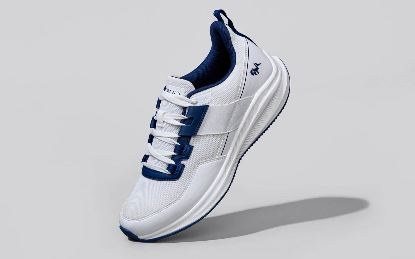 The Exuberants – White-Blue | Trendy White & Blue Sneakers for Active Everyday Style