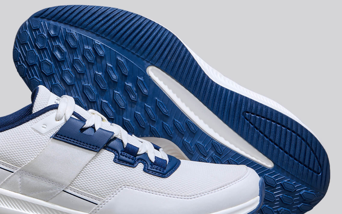 The Exuberants – White-Blue | Trendy White & Blue Sneakers for Active Everyday Style
