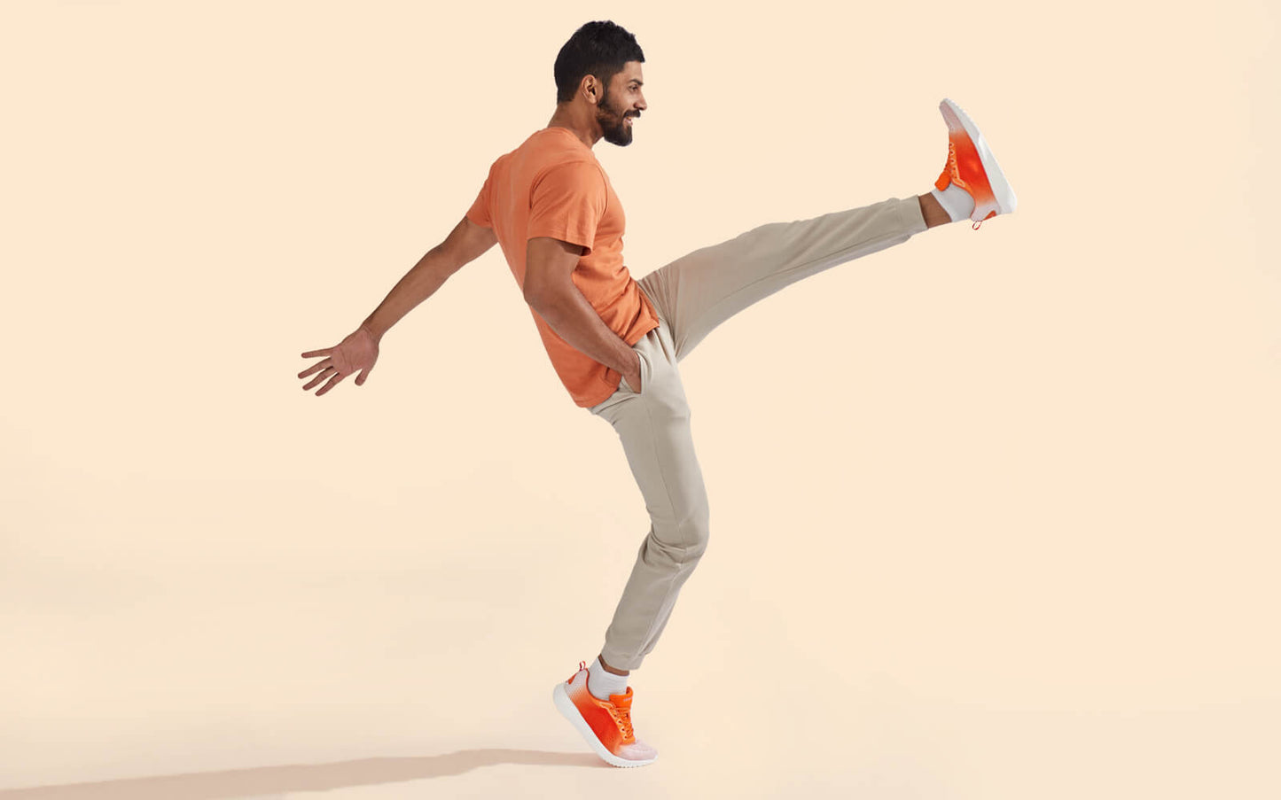The Loungesters : Neon Orange-White by My Store