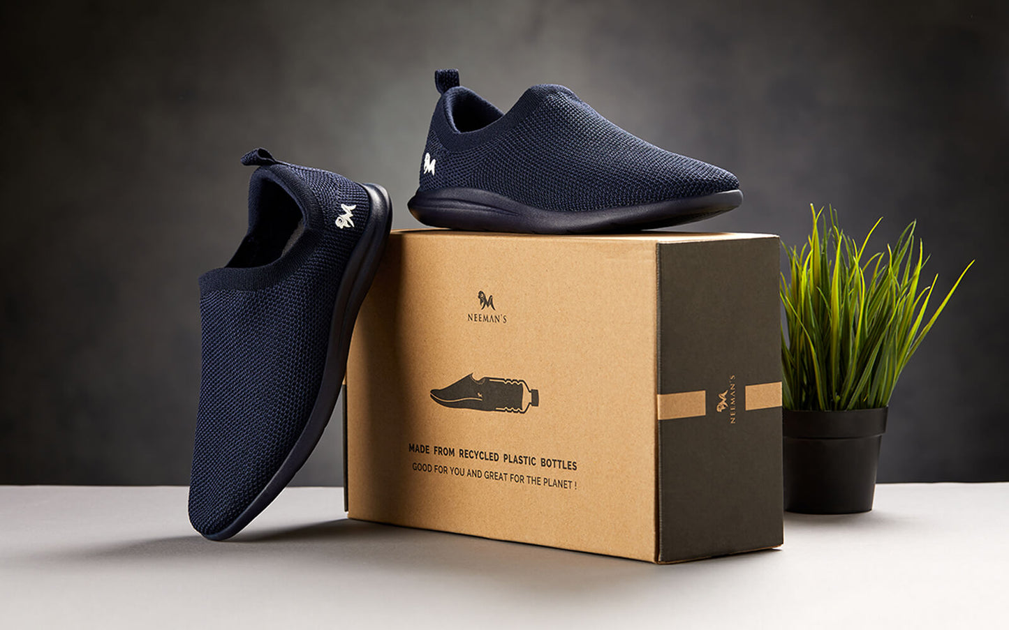 ReLive Knit Slip Ons : Dawn Blue by My Store