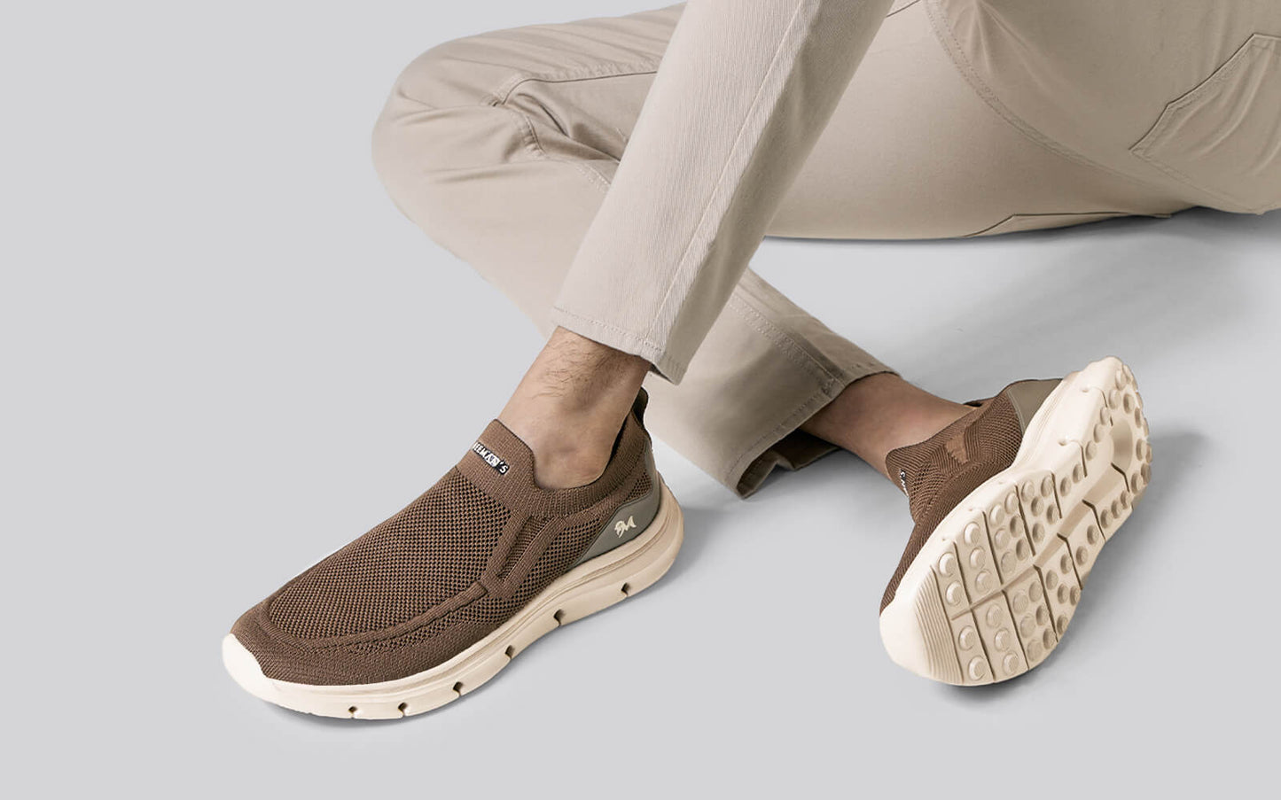 Breathe Ease Slip Ons : Brown by My Store