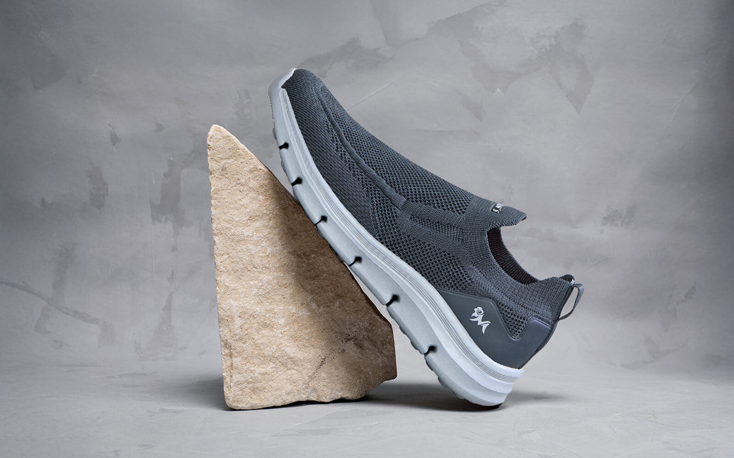 Breathe Ease Slip Ons : Grey by My Store
