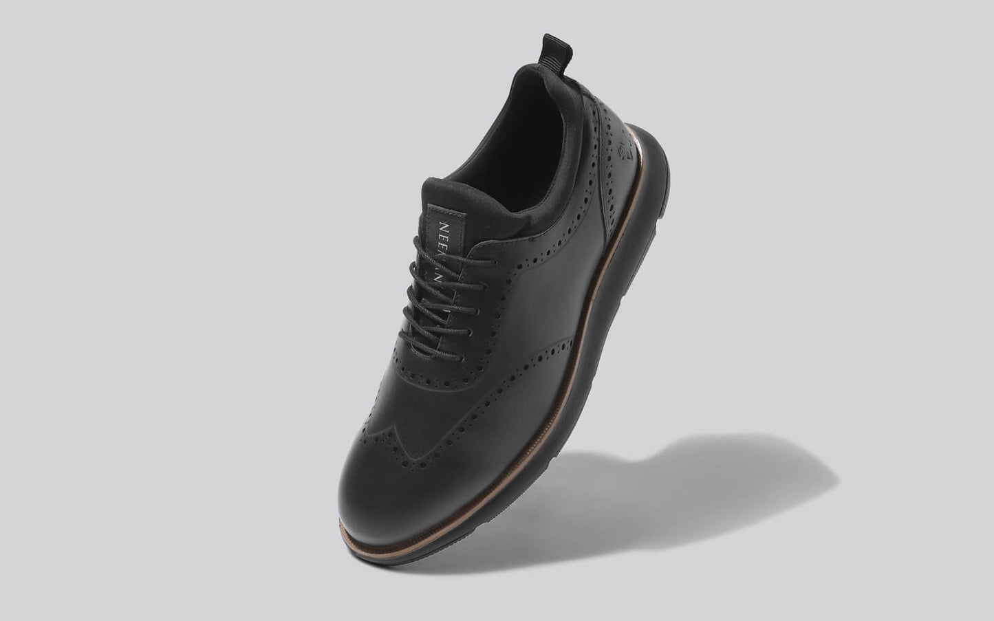 Crossover Brogues – Black | Modern Brogue Shoes for Men with Classic Detailing