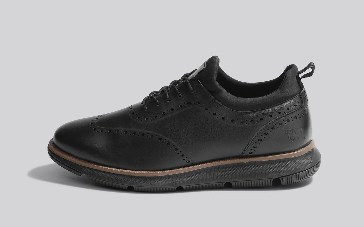 Crossover Brogues – Black | Modern Brogue Shoes for Men with Classic Detailing