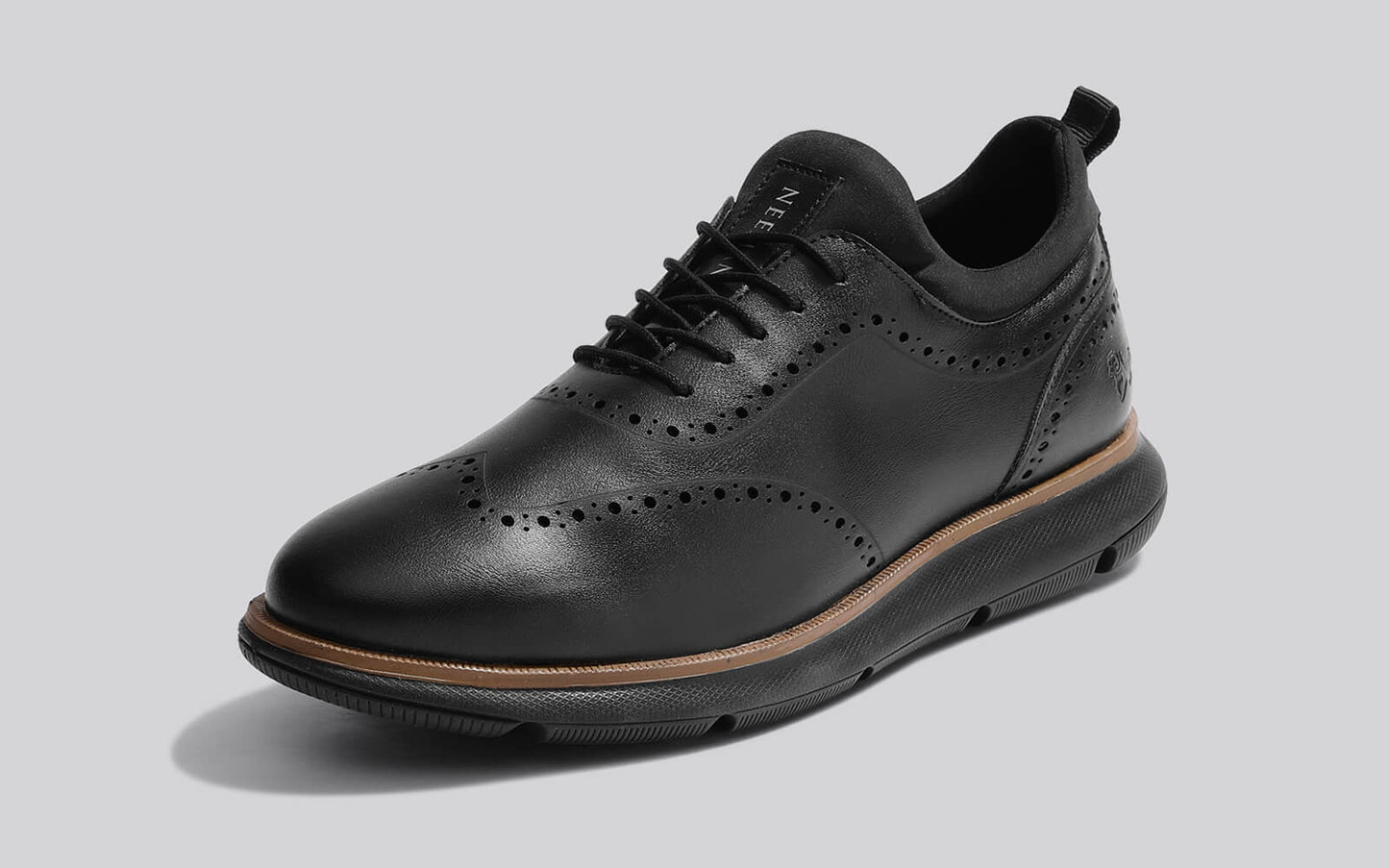 Crossover Brogues – Black | Modern Brogue Shoes for Men with Classic Detailing