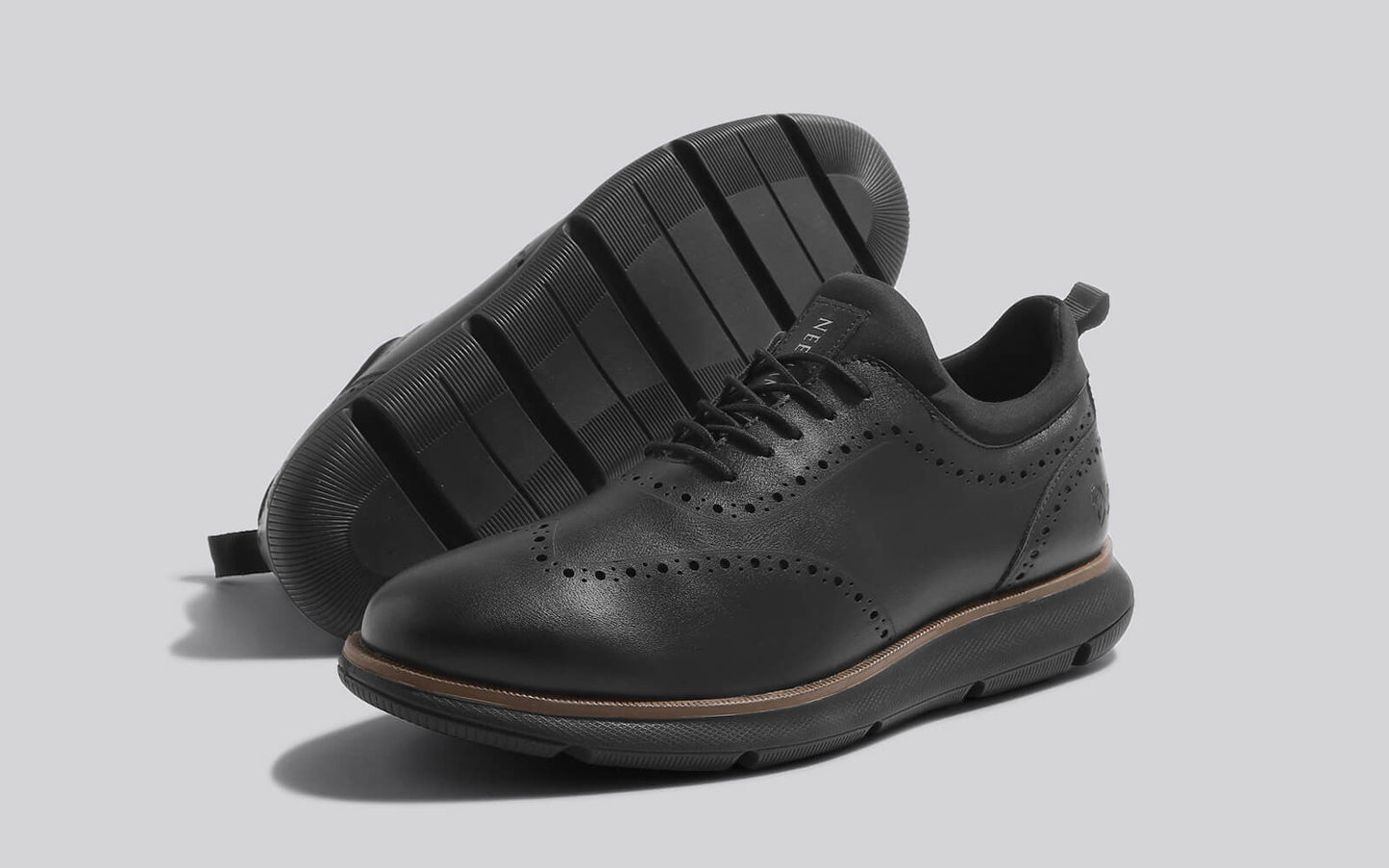 Crossover Brogues – Black | Modern Brogue Shoes for Men with Classic Detailing