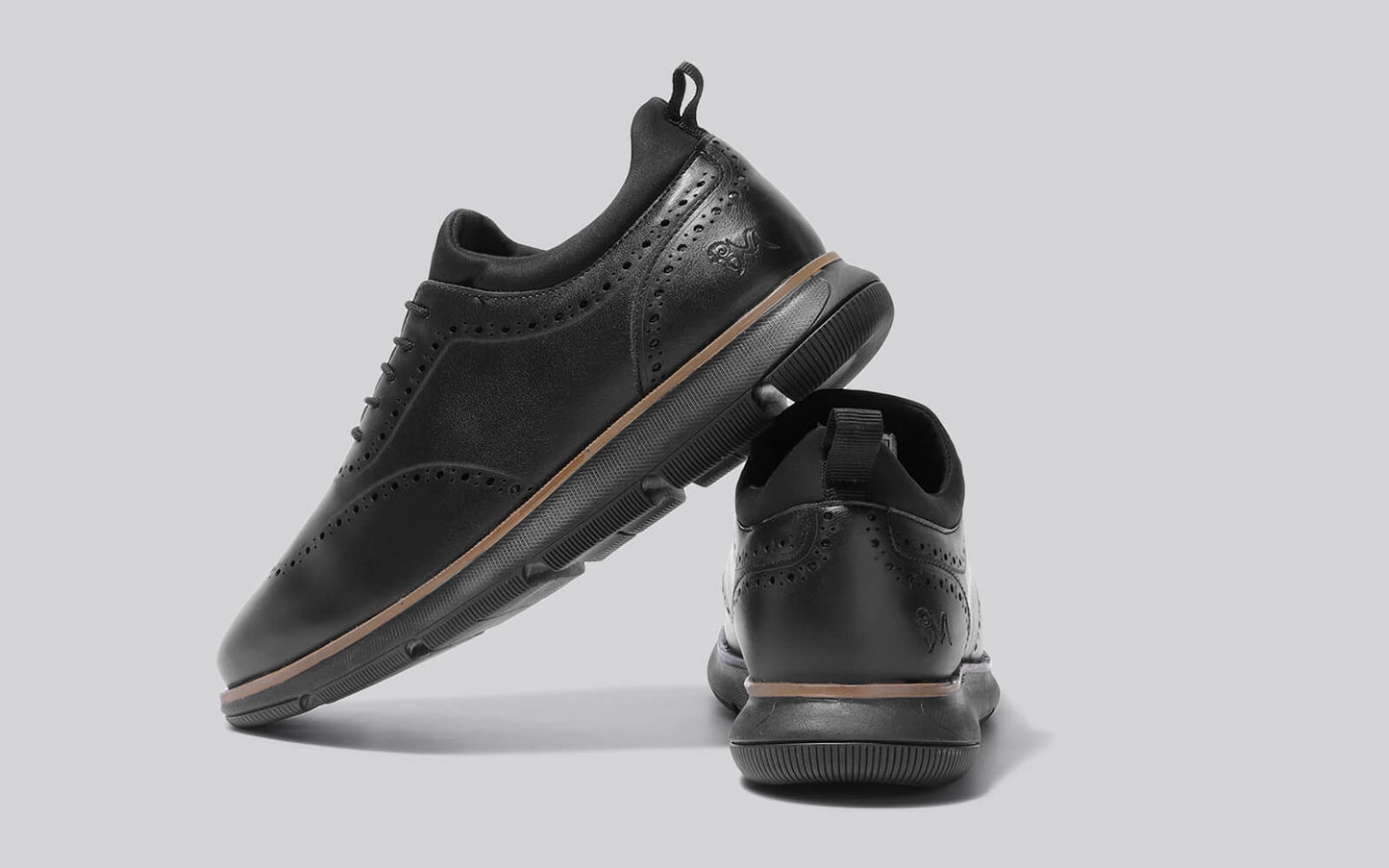 Crossover Brogues – Black | Modern Brogue Shoes for Men with Classic Detailing